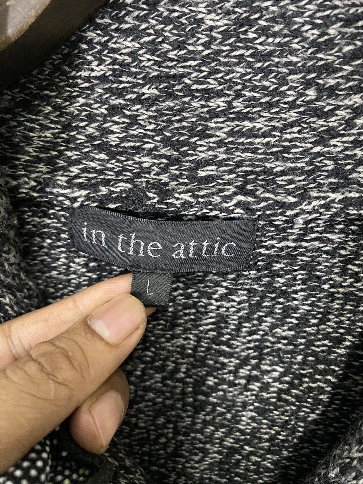 In The Attic × Seditionaries × Vintage In the attic knit cardigan double pocket undercover design Size US L / EU 52-54 / 3 - 5 Thumbnail