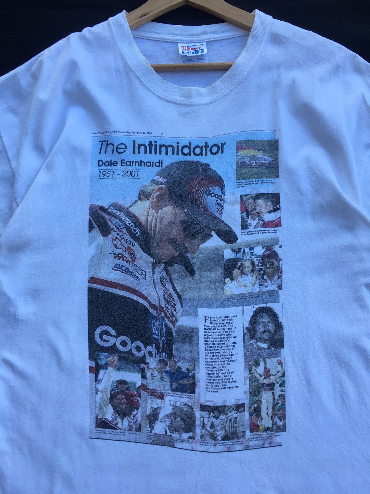 Vintage Vintage Dale Earnhardt The Intimidator Racing Sport Tshirt Size US XL / EU 56 / 4 - 6 Thumbnail