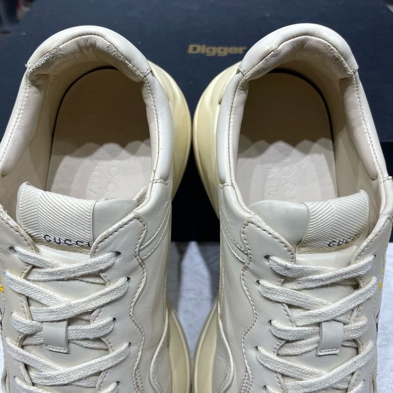 Gucci Gucci Rhyton Classic Logo Low-Top Sneakers for Men - Size US 8.5 / EU 41-42 - 2 Thumbnail