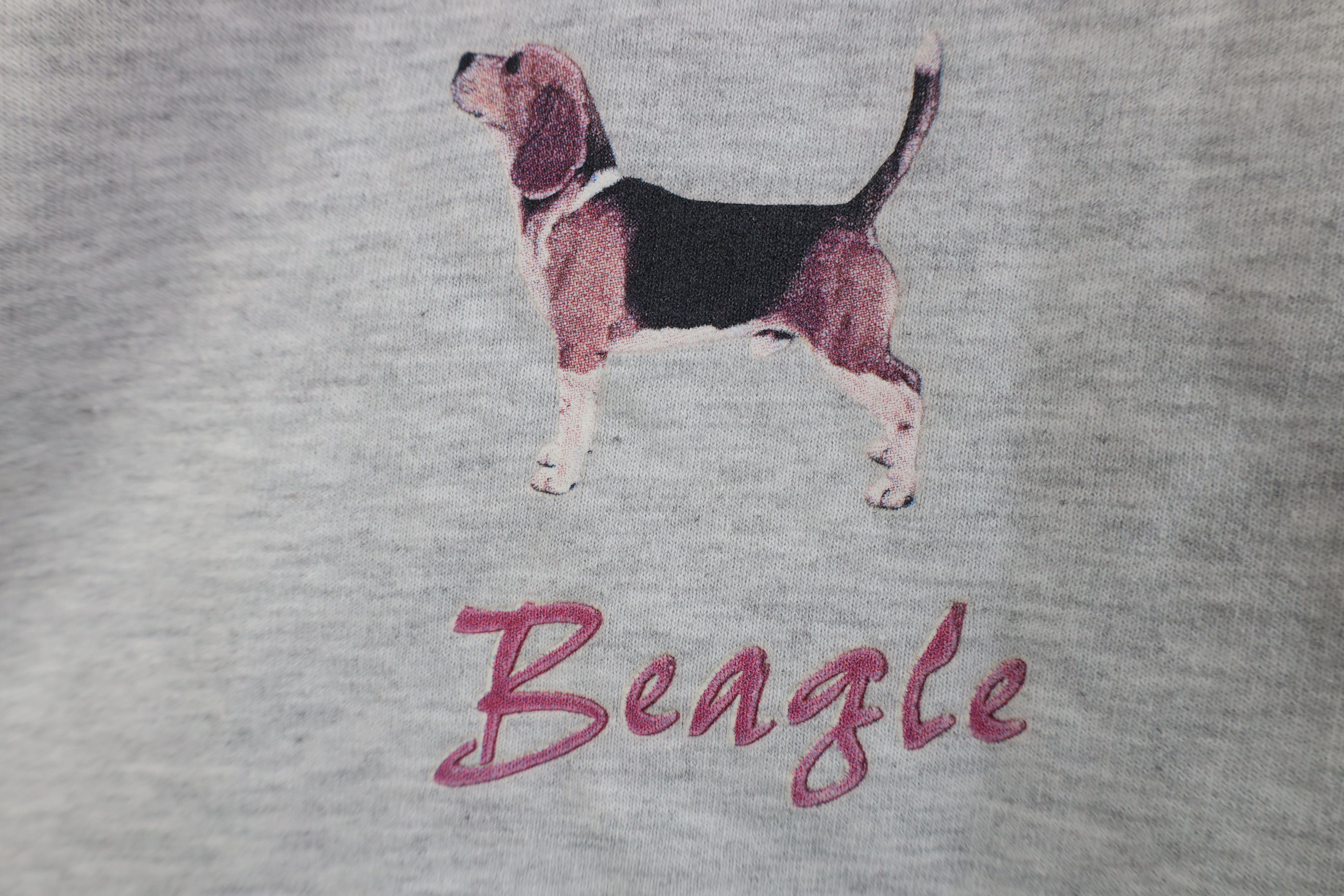 Vintage Vintage 90s Y2K Beagle Dog Puppy Crewneck Sweatshirt Size L / US 10 / IT 46 - 5 Thumbnail