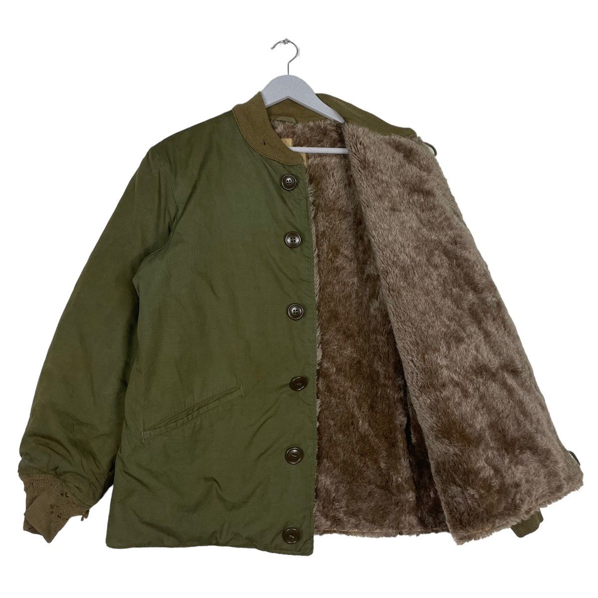 Vintage 💥1940s US TANKER M43 DECK OG MILITARY BOMBER Size US L / EU 52-54 / 3 - 9 Thumbnail