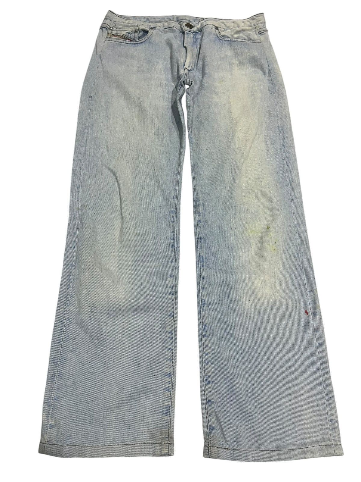 If Six Was Nine VINTAGE Y2K DIESEL LIGHT BLUE WASHED DENIM Size US 30 / EU 46 - 1 Thumbnail
