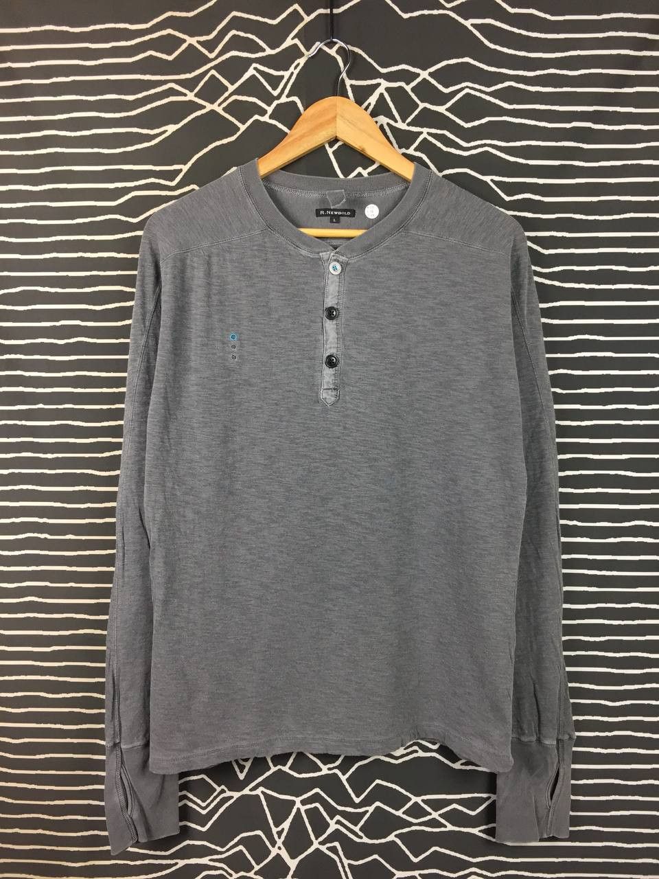 R.Newbold R. Newbold Slub Cotton Long Sleeve Henley Tee Size L Size US L / EU 52-54 / 3 - 1 Thumbnail