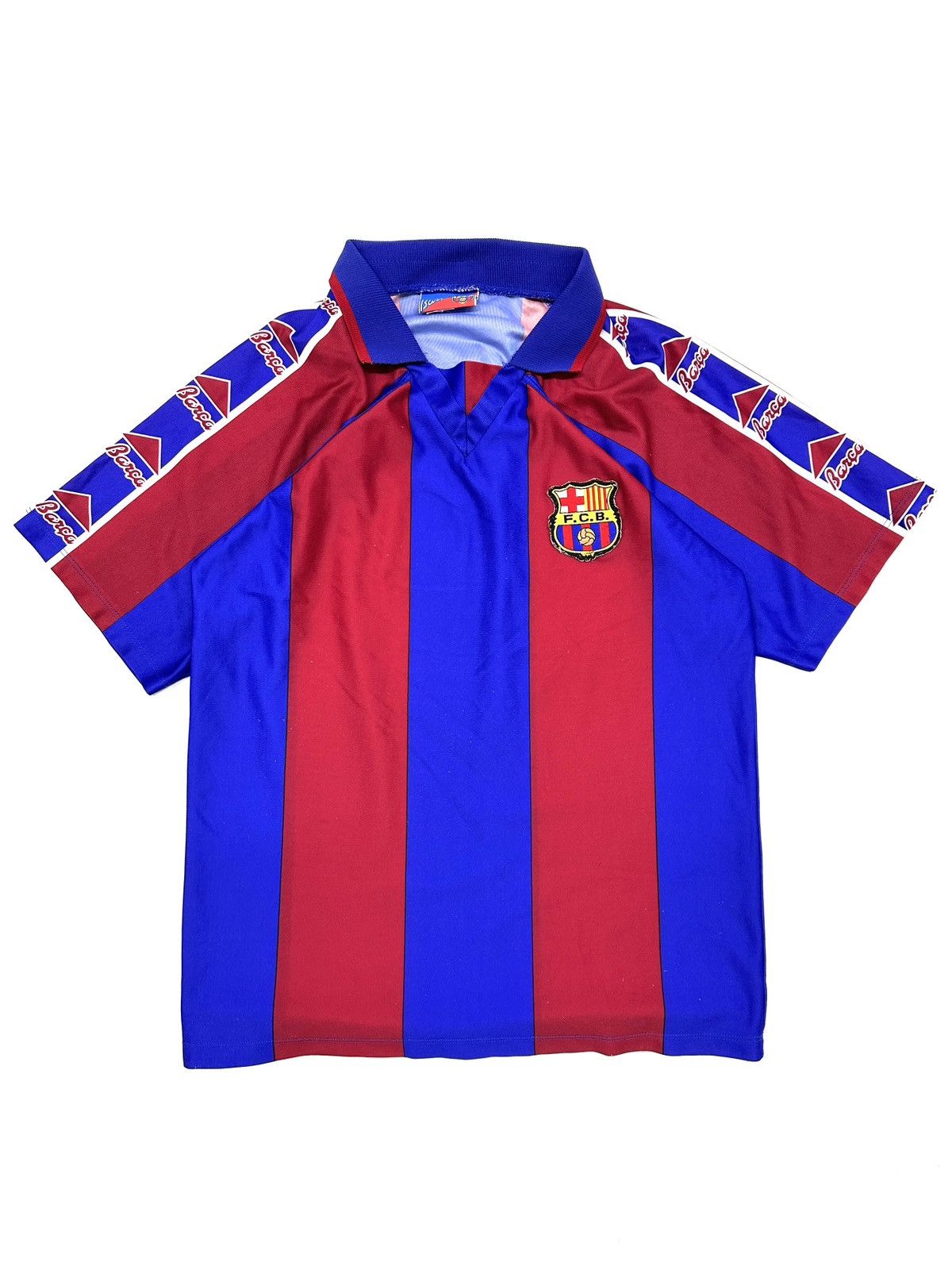 Kappa Vintage Football Jersey Barcelona player rare Stoichkov 8 Size US M / EU 48-50 / 2 - 4 Thumbnail