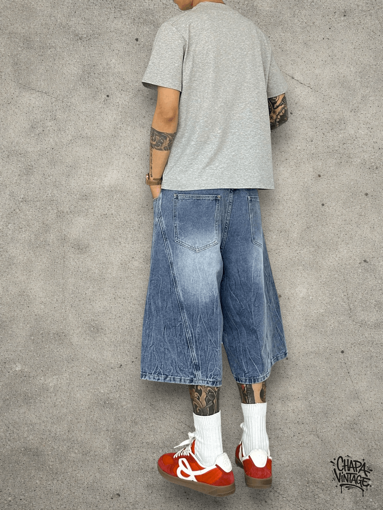 Jean Washed denm jorts Size US 32 / EU 48 - 4 Thumbnail