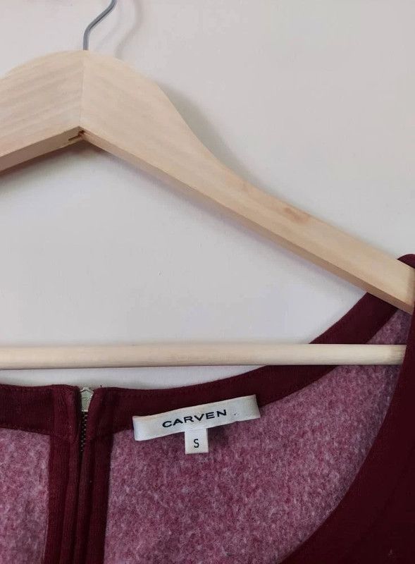 Carven Carven burgundy peplum top S Size S / US 4 / IT 40 - 3 Thumbnail