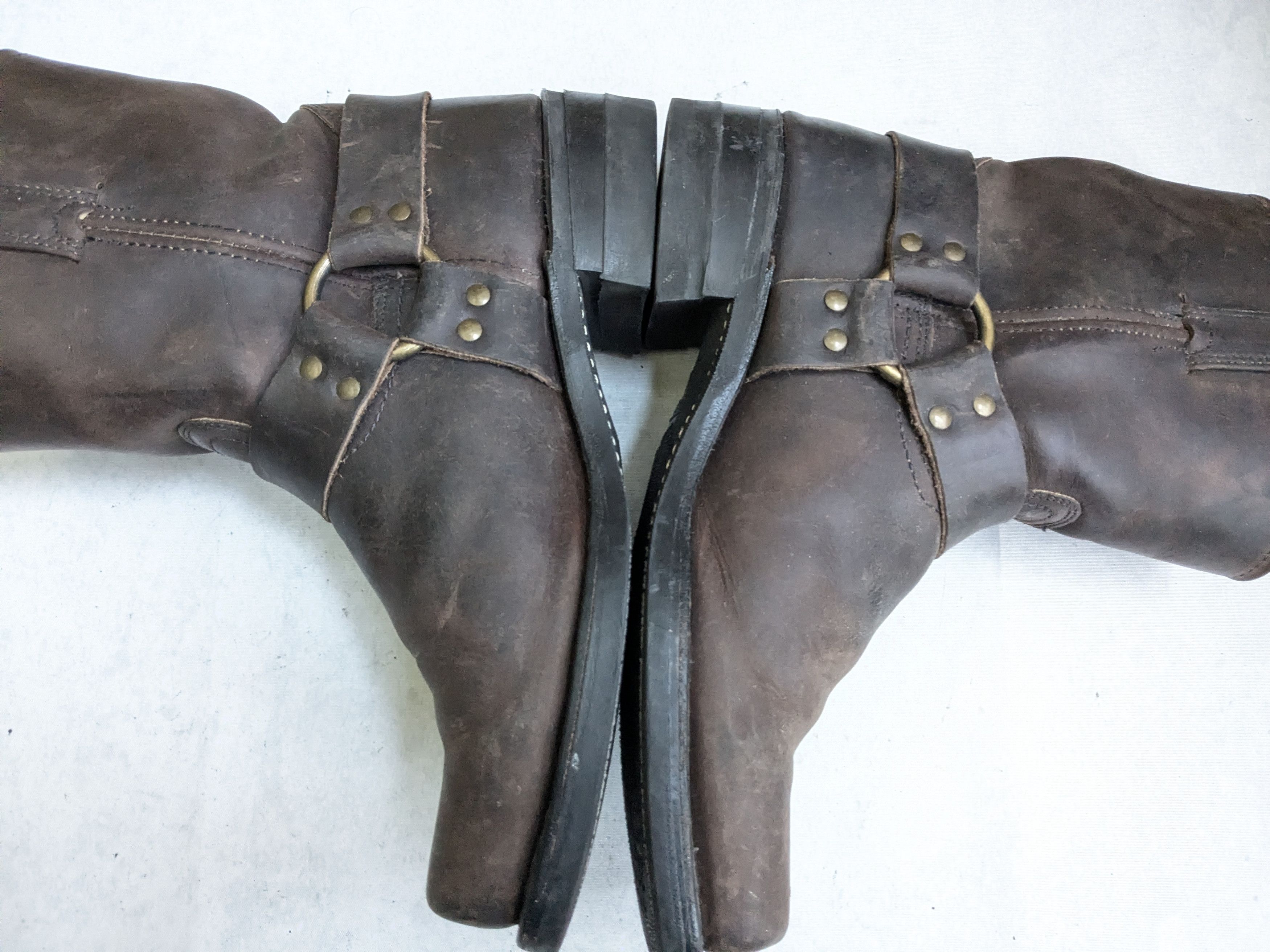 Frye Frye Harness Boots Brown 12 M Leather Size US 12 / EU 45 - 14 Thumbnail