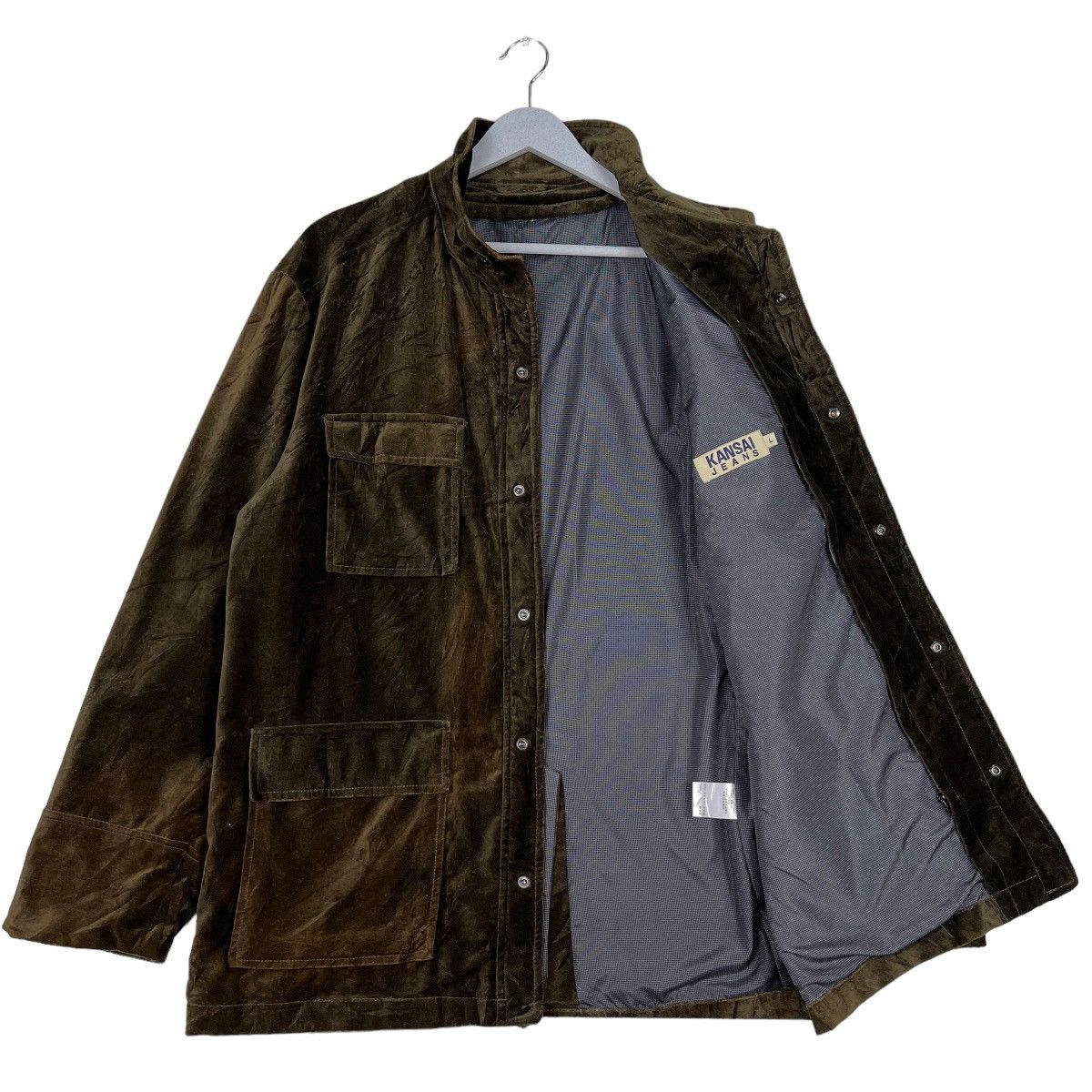 Kansai Yamamoto 🔥 KANSAI JEANS CORDUROY VELVET FIELD JACKET Size US L / EU 52-54 / 3 - 9 Thumbnail