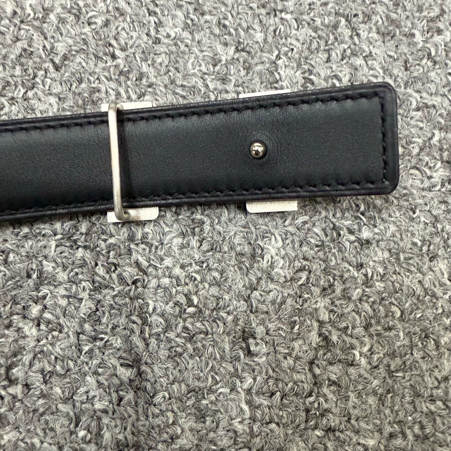 Hermes Hermes shiny brown leather belt silverbuckle NWT 85 Size ONE SIZE - 4 Thumbnail