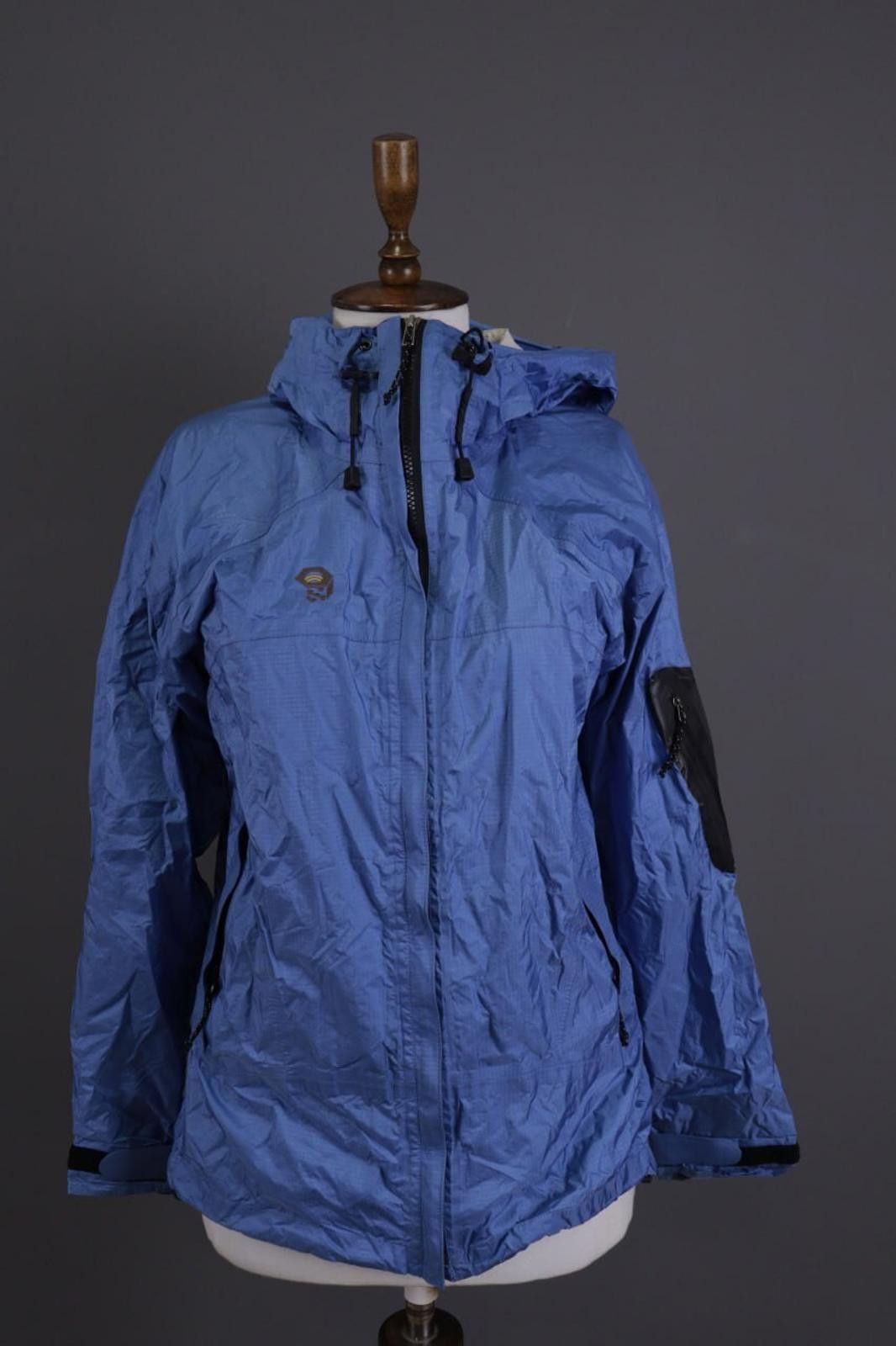 Mountain Hardwear Mountain Hardwear Blue Full Zip Nylon Hooded Jacket Size 10 Size L / US 10 / IT 46 - 1 Thumbnail