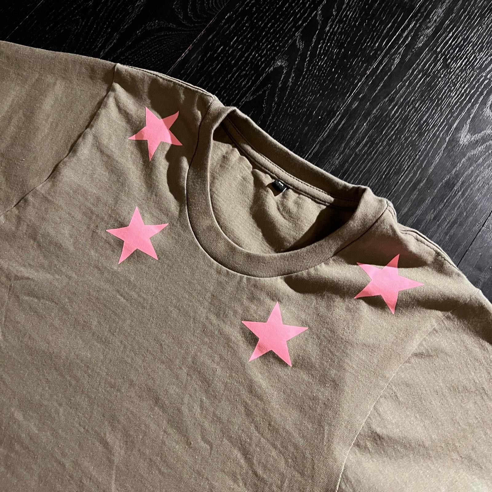 Other wastrre Star T-shirt Olive/Pink Size US M / EU 48-50 / 2 - 2 Thumbnail