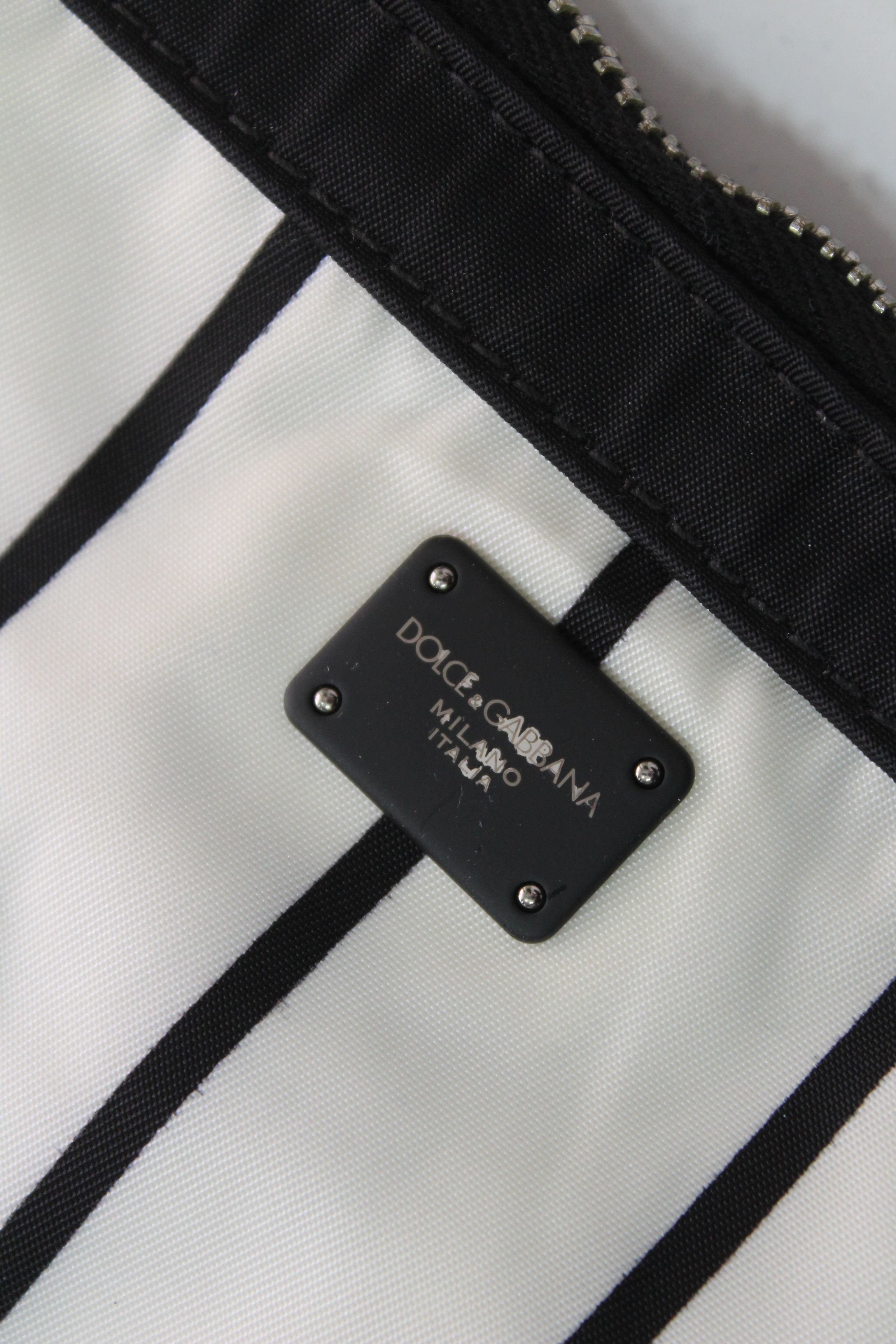Dolce & Gabbana Dolce & Gabbana "The King of Love" Striped Pouch Bag Size ONE SIZE - 7 Thumbnail