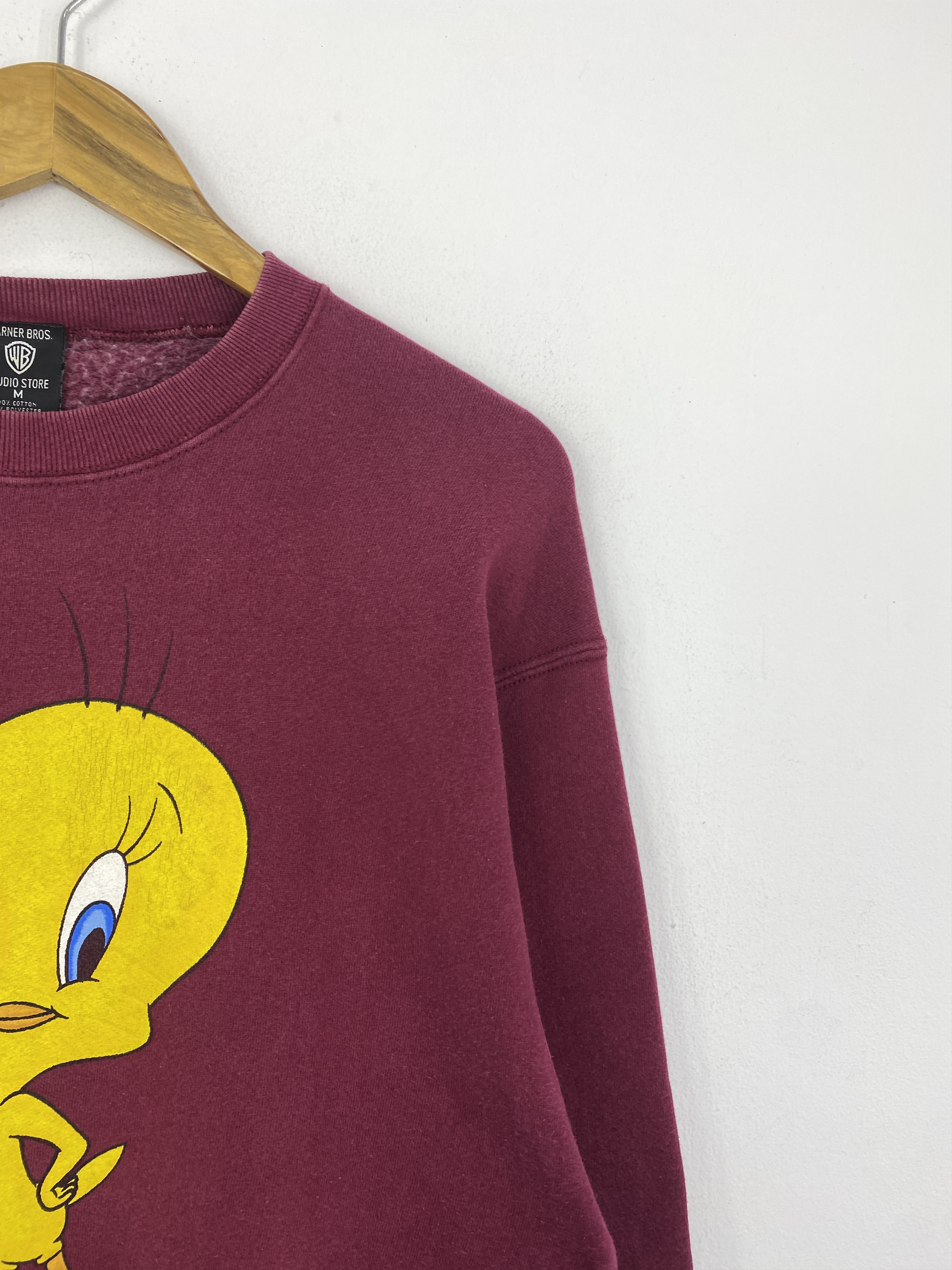 Warner Bros Vintage 90s Tweety Warner Bros Pullover Sweatshirt SH0103 Size US M / EU 48-50 / 2 - 8 Thumbnail