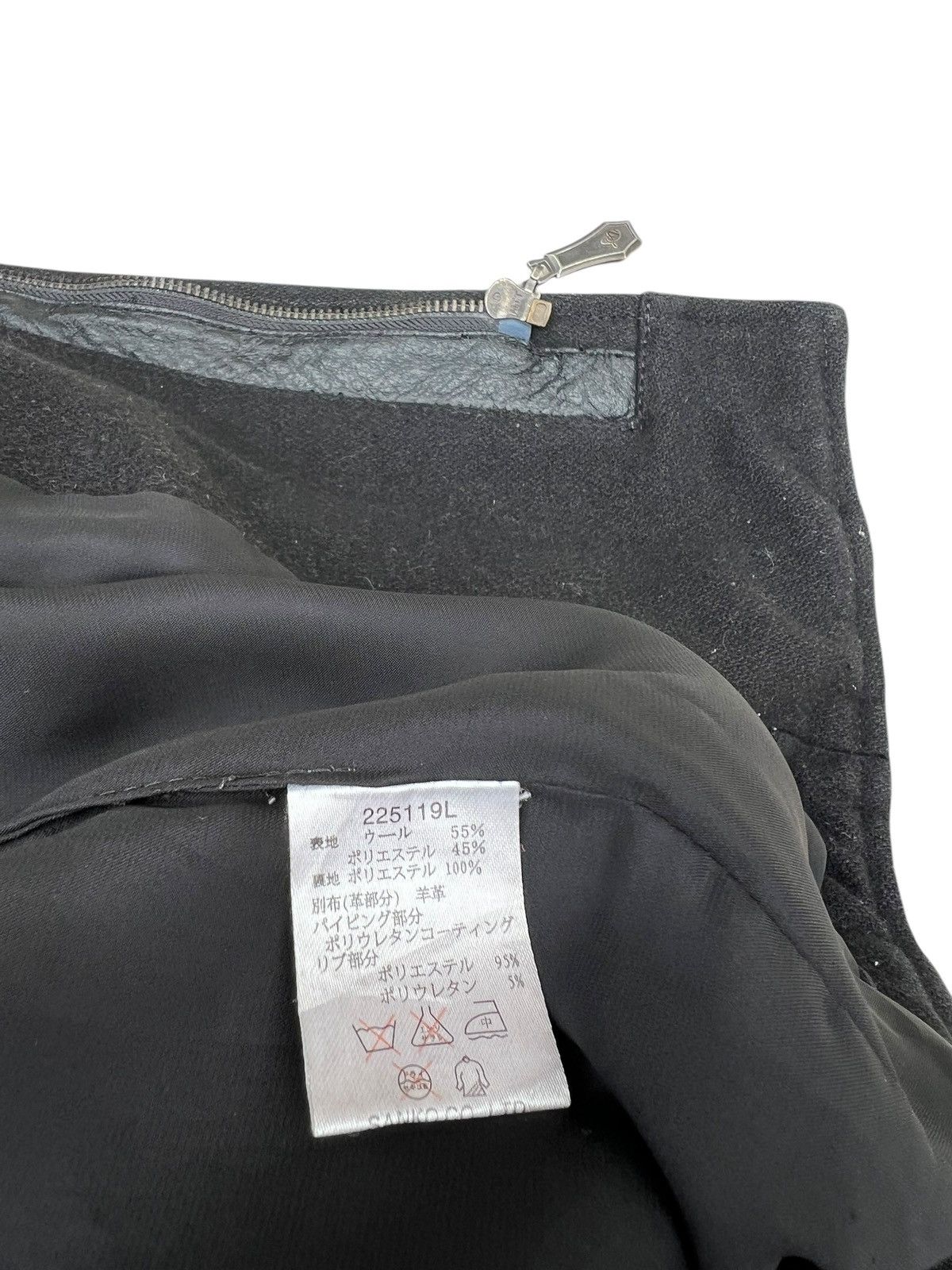If Six Was Nine × JACKROSE × Le Grande Bleu (L.G.B.) Jackrose Luv Maison Wool Leather Hoodie Bondage Bono Jacket Size US M / EU 48-50 / 2 - 13 Thumbnail