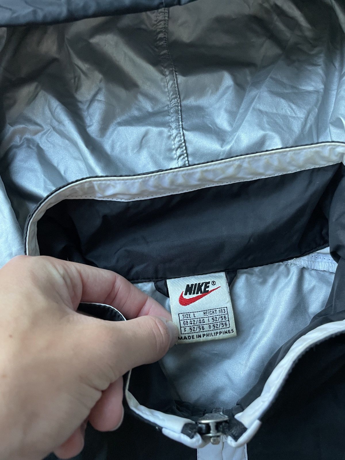 Nike Nike Vintage Nylon Track Jacket Drill Woven Japanese Swoosh Size US XL / EU 56 / 4 - 13 Thumbnail