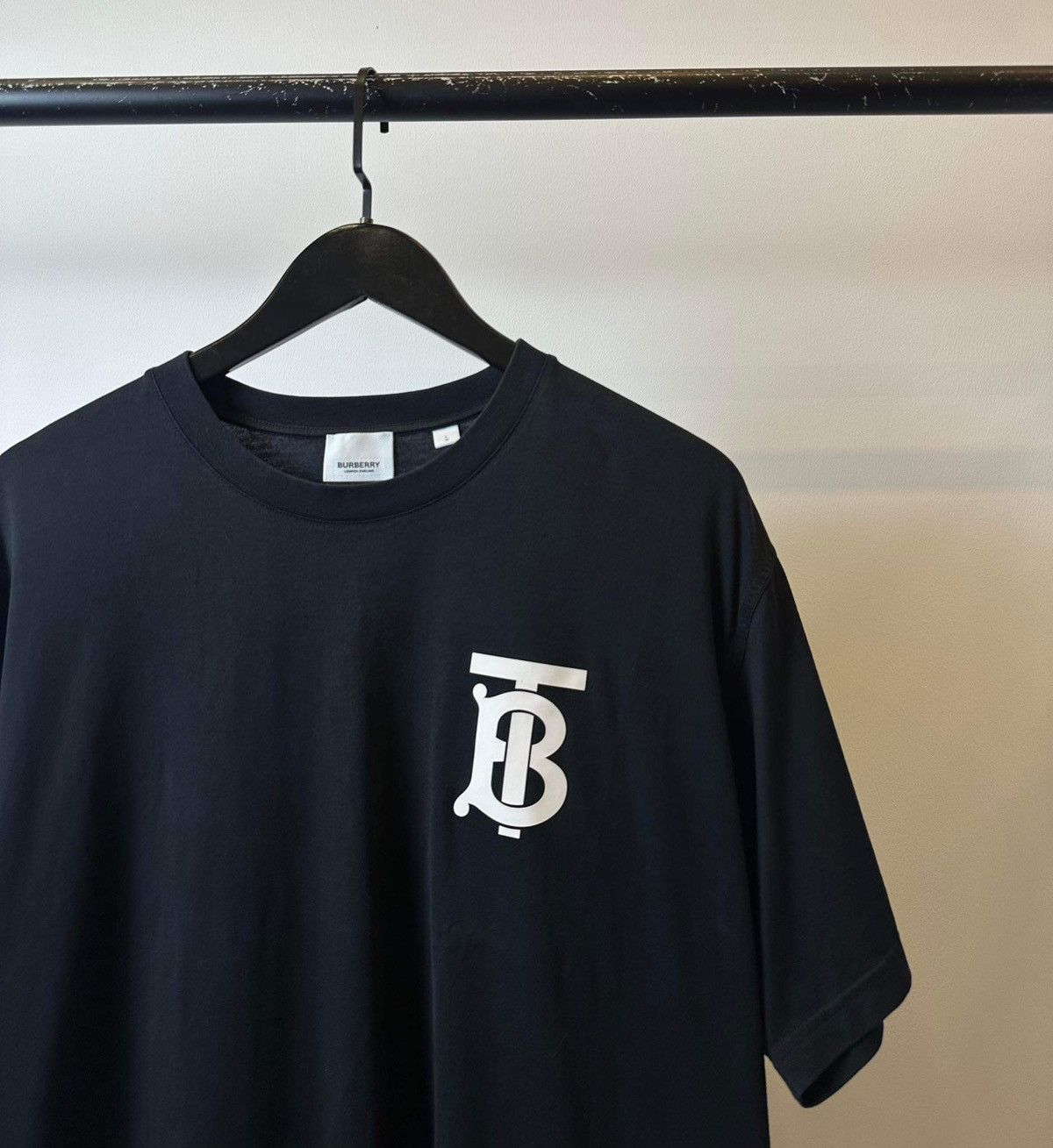 Burberry BURBERRY LOGO TB BLACK T SHIRT Size US L / EU 52-54 / 3 - 3 Thumbnail