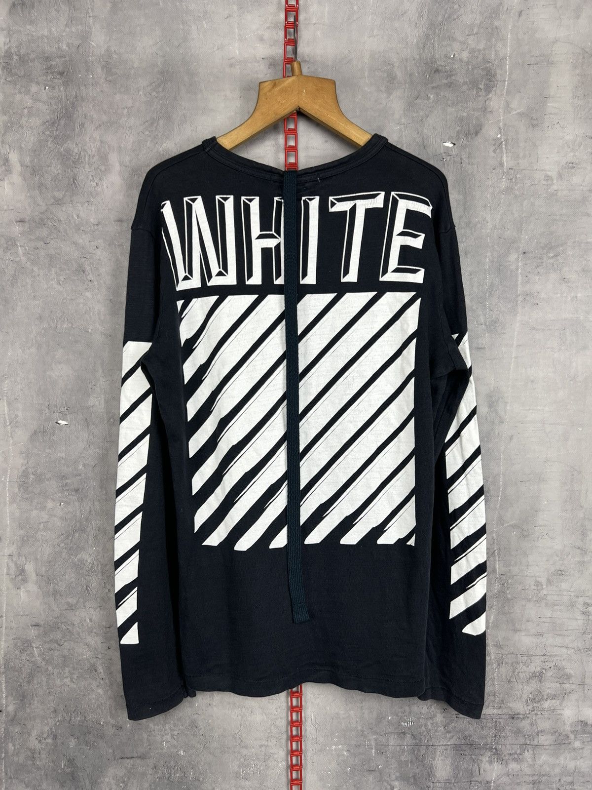 Off-White c/o Virgil Abloh 3D White Long Sleeve Size M