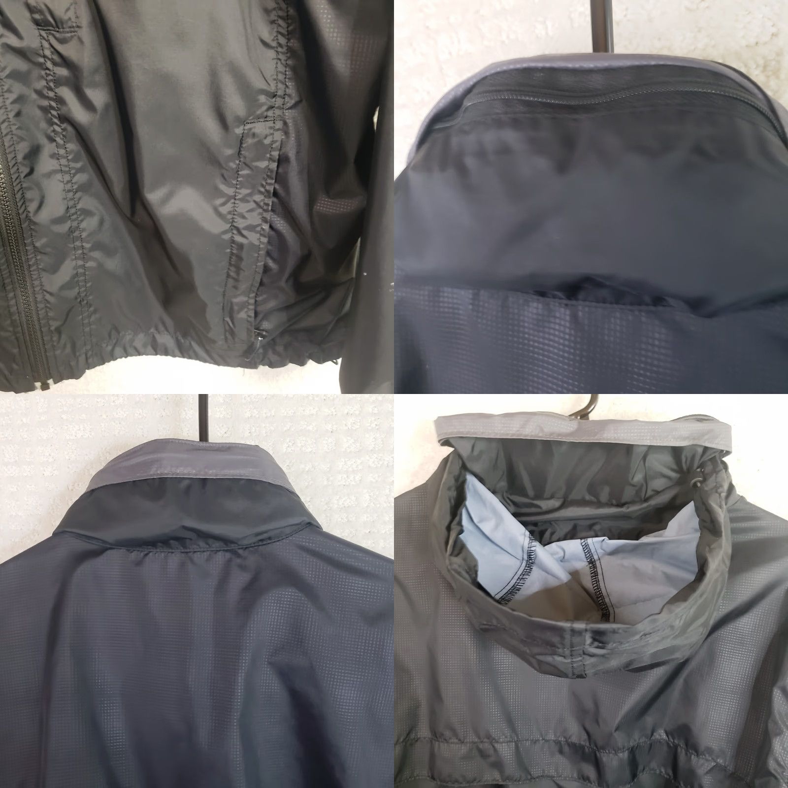 Rains Columbia Hooded Rain Coat Jacket Long Sleeve Black Full Zip Pockets Standup Collar Mens L Rain Size US L / EU 52-54 / 3 - 8 Thumbnail