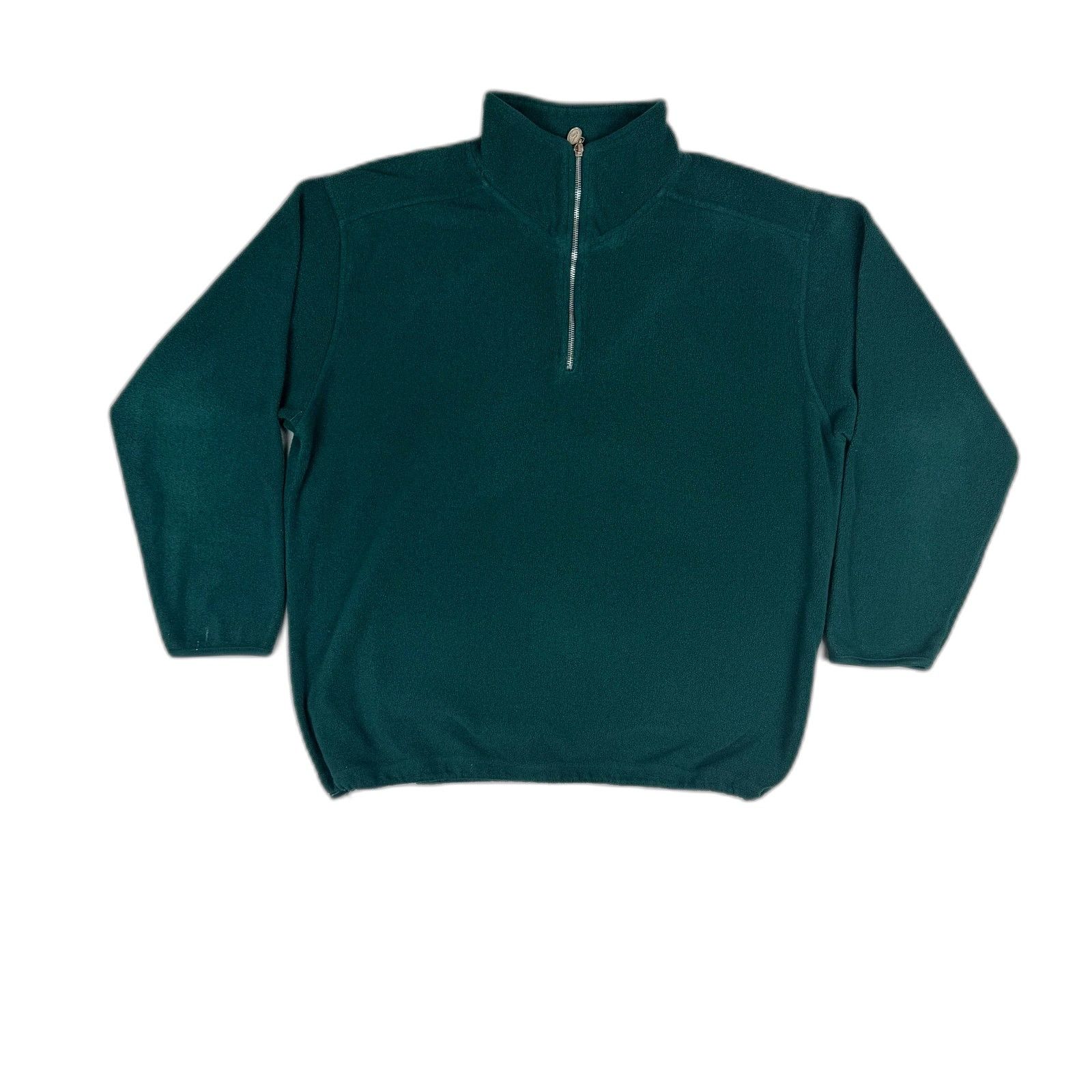 Vintage Vintage 90s Champs Sports Quarter Zip Fleece XL Forest Green Size US XL / EU 56 / 4 - 1 Thumbnail