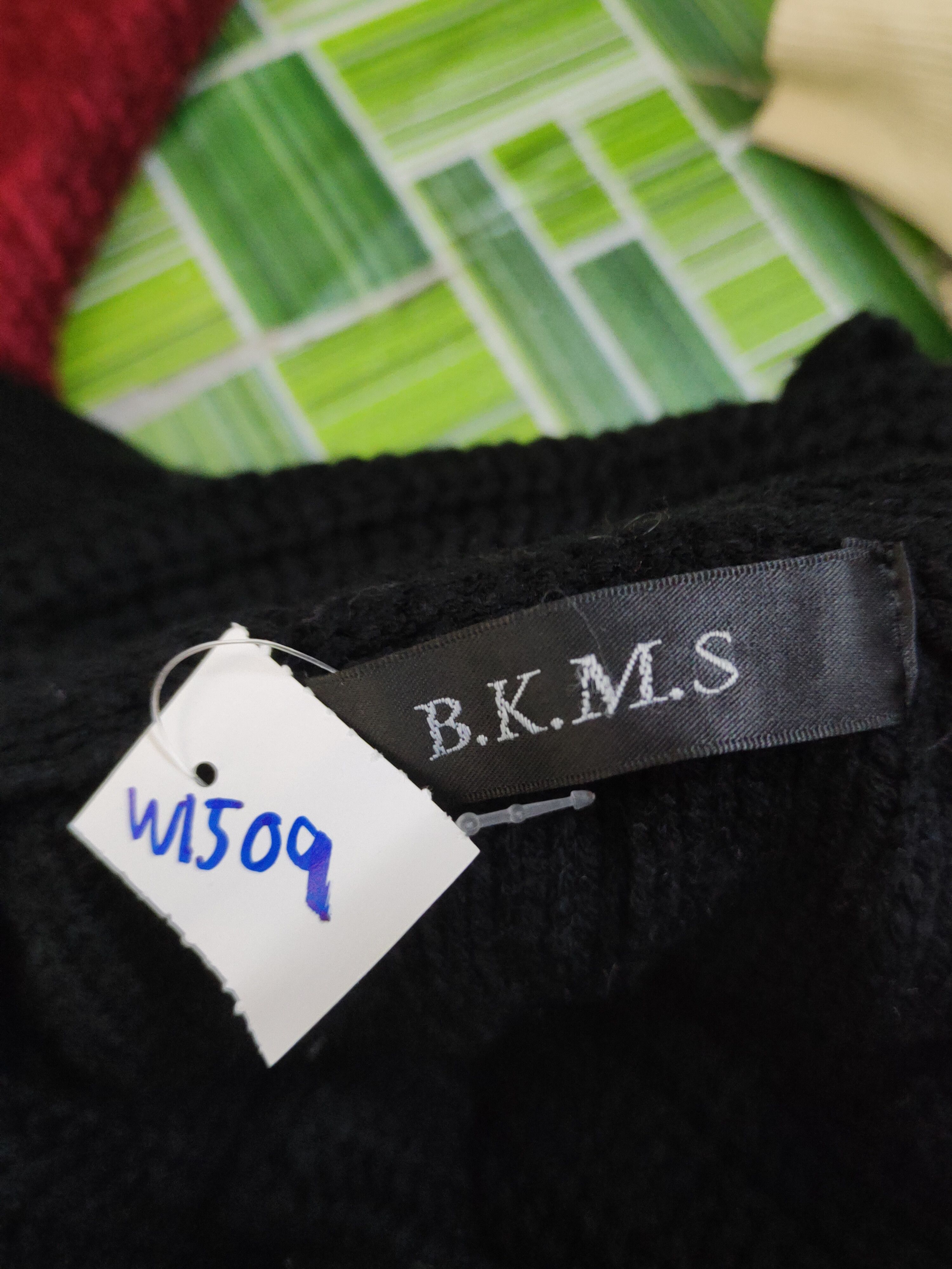 Japanese Brand B.K.M.S Black Knitwear Cardigan #W1509 Size M / US 6-8 / IT 42-44 - 12 Thumbnail