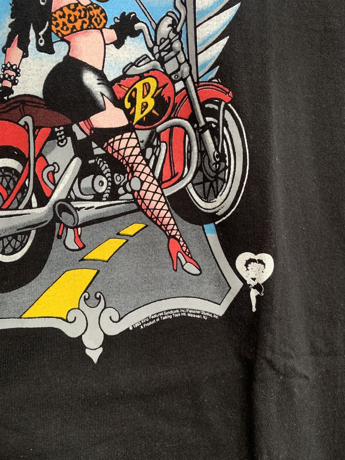 Other 1993 Betty Boop Sexy Biker Vintage T-Shirt Tee Big Logo Size US XL / EU 56 / 4 - 8 Thumbnail