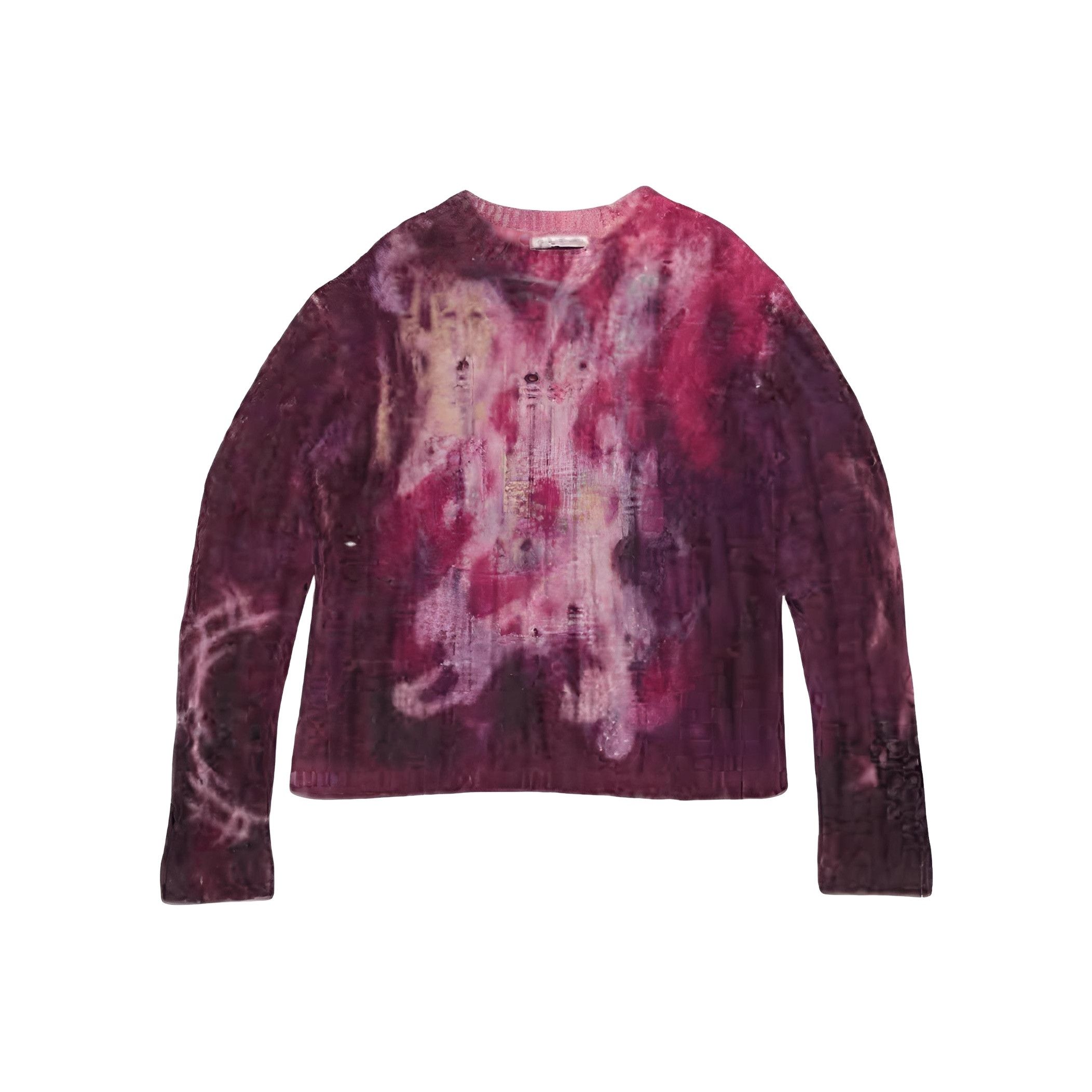 Acne Studios Acne Studios Distressed Tie-Dye Mohair Sweater S Size US S / EU 44-46 / 1 - 1 Thumbnail