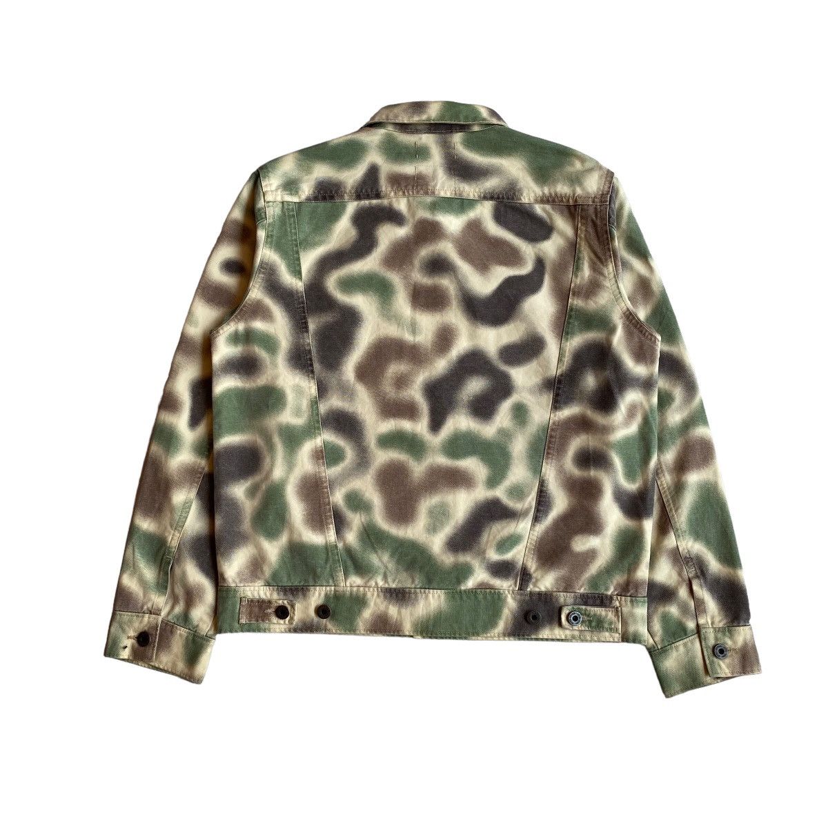 Japanese Brand × Wood Wood Wood Wood Camo Trucker Jacket Size US M / EU 48-50 / 2 - 2 Thumbnail