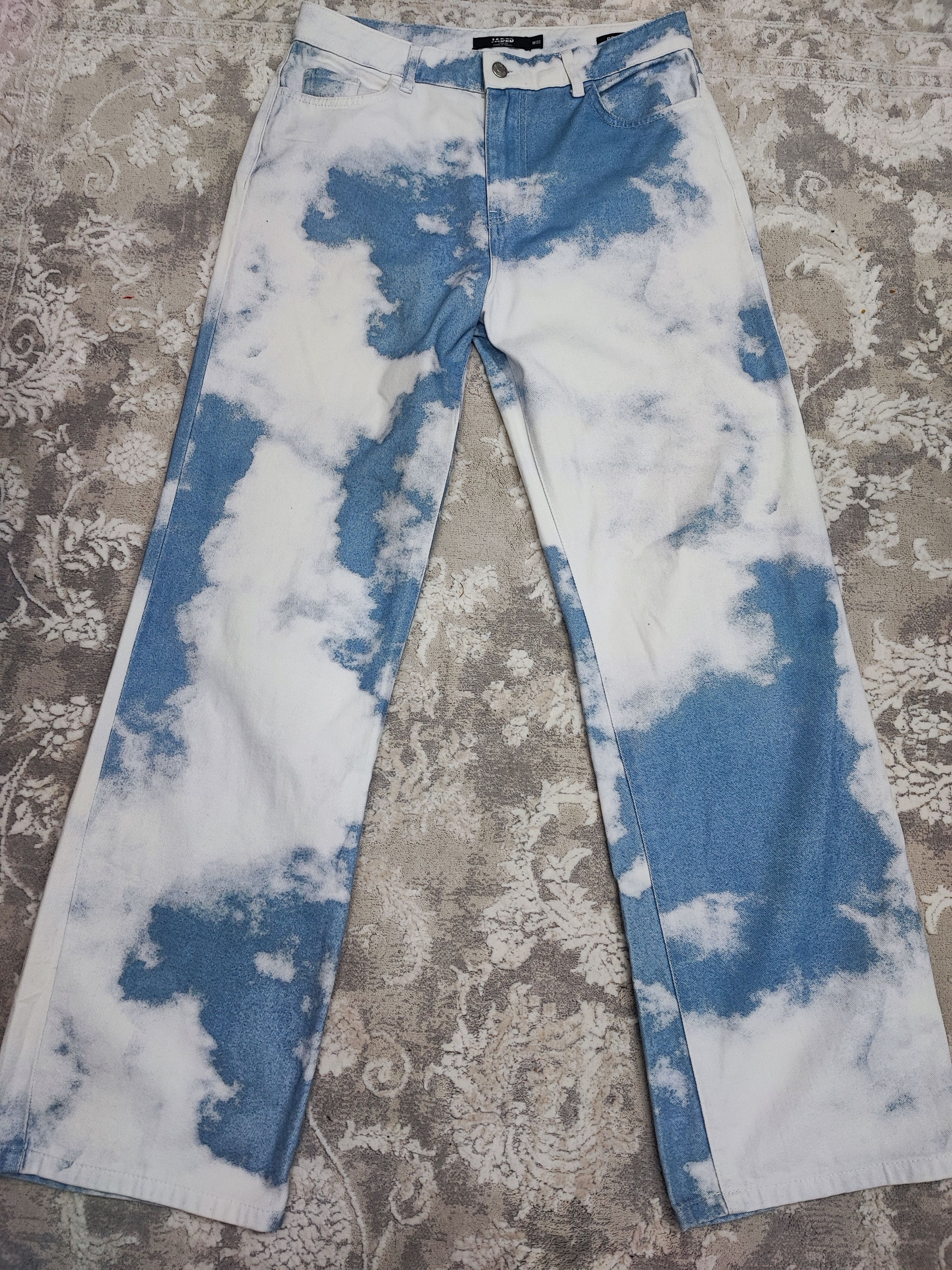 Jaded London Jaded London Cloud Print Jeans design as worn by Kirk Night Size US 33 - 2 Thumbnail