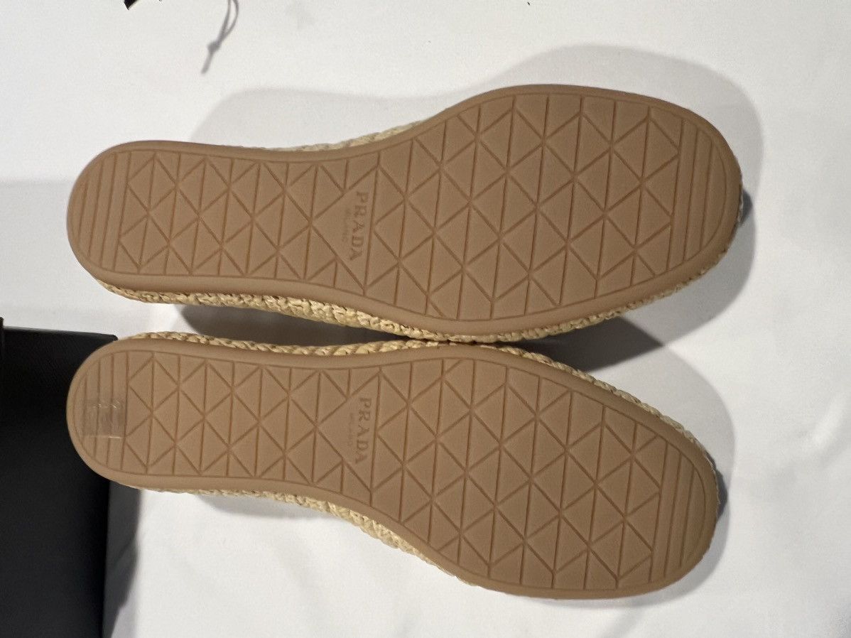 Prada Prada triangle raffia shoes. 9,5/10,5 Size US 10.5 / EU 43-44 - 5 Thumbnail