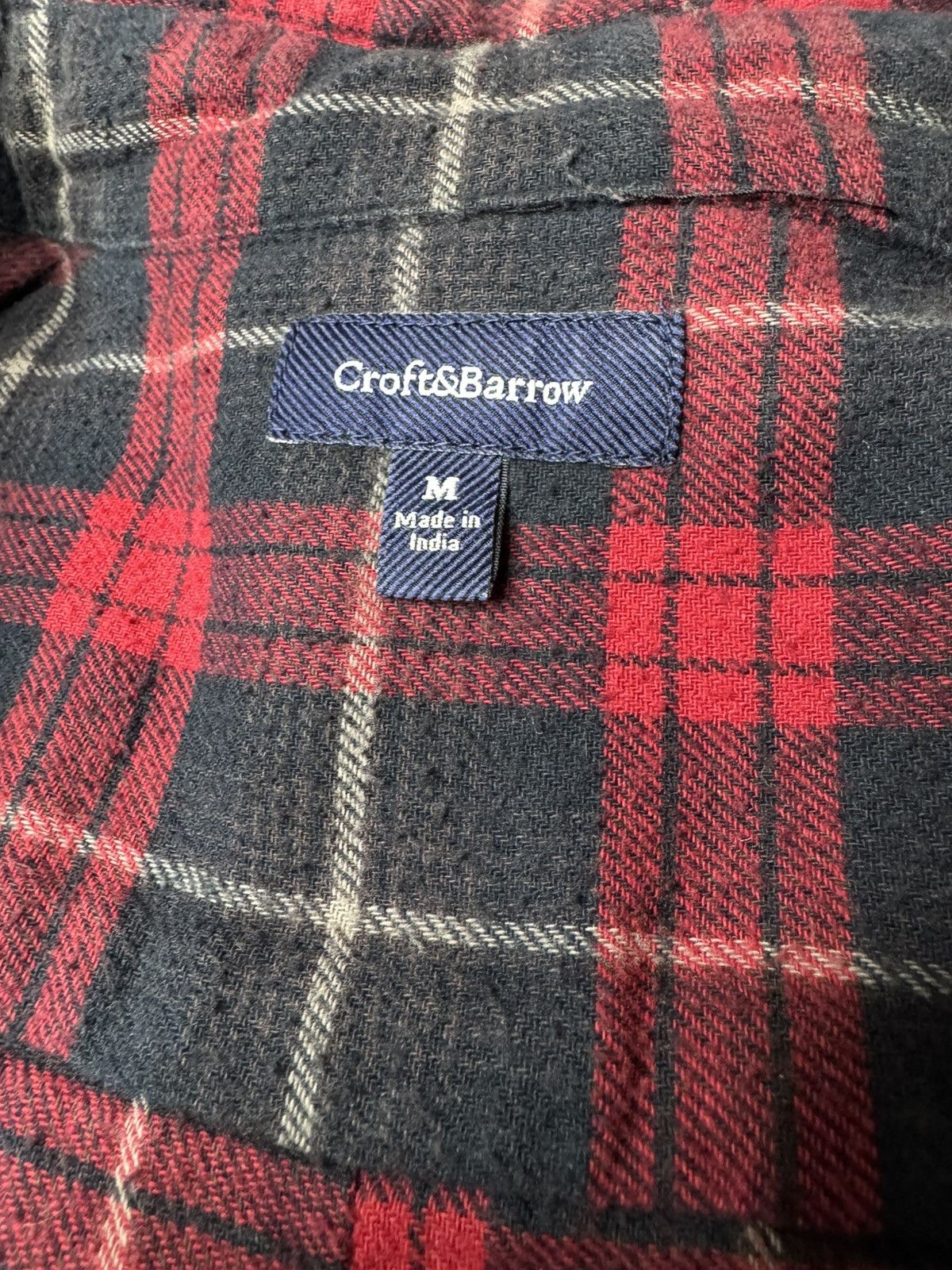 Croft & Barrow Croft & Barrow Vintage Plaid Button Up Flannel “Red/Black” Size US M / EU 48-50 / 2 - 3 Thumbnail