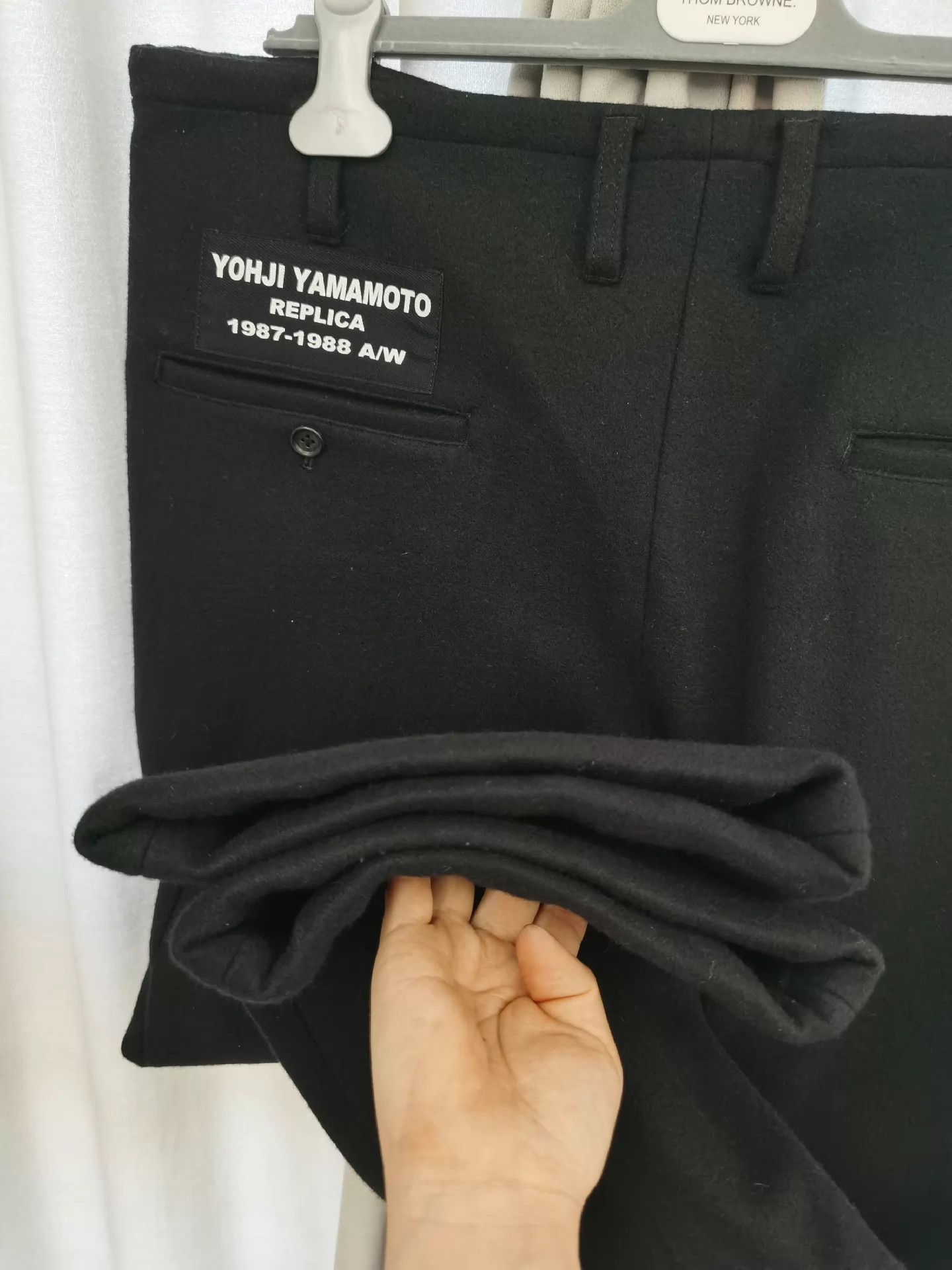 Yohji Yamamoto Yohji Yamamoto Wool 7/8 Wide Leg Bootcut WaistAdj 98N S1 Size US 30 / EU 46 - 7 Thumbnail
