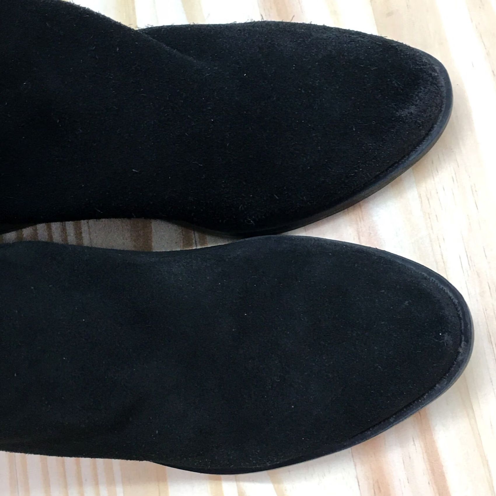 Vintage White Mountain Boots Womens 8.5 M Delaney Ankle Booties Black Leather Zip Almond Bootie Size US 9 / IT 39 - 5 Thumbnail