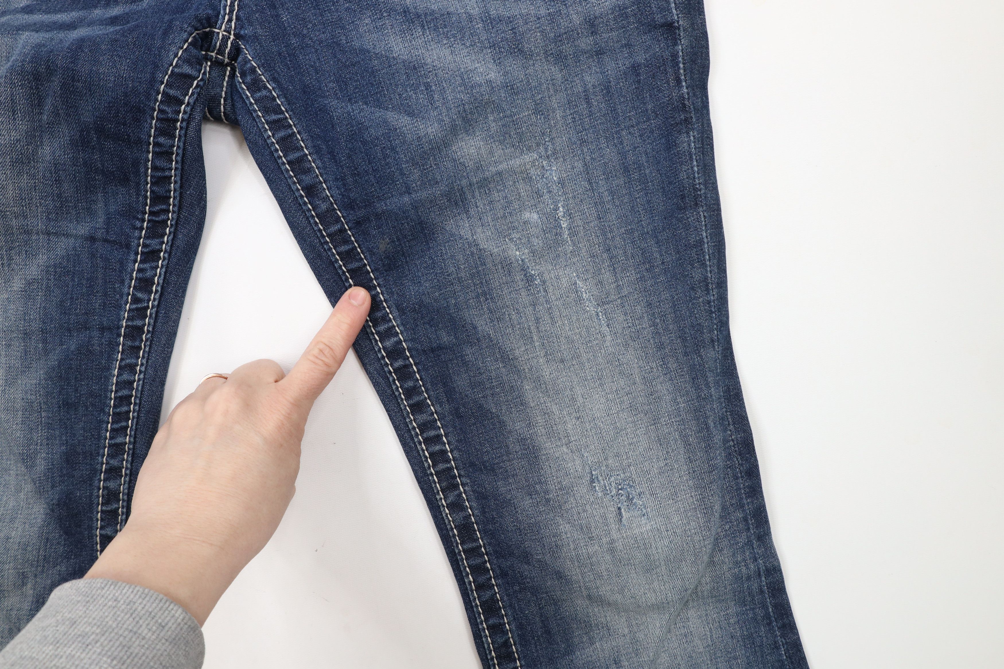 Miss Me × Vintage Miss Me Jeweled Wings Signature Rise Bootcut Denim Jeans Size 29" - 6 Thumbnail