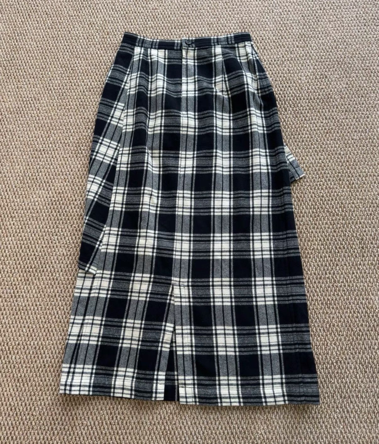 Comme des Garcons Comme des Garçons Deconstructed Plaid Wool Skirt K23 Size 26" / US 2 / IT 38 - 5 Thumbnail