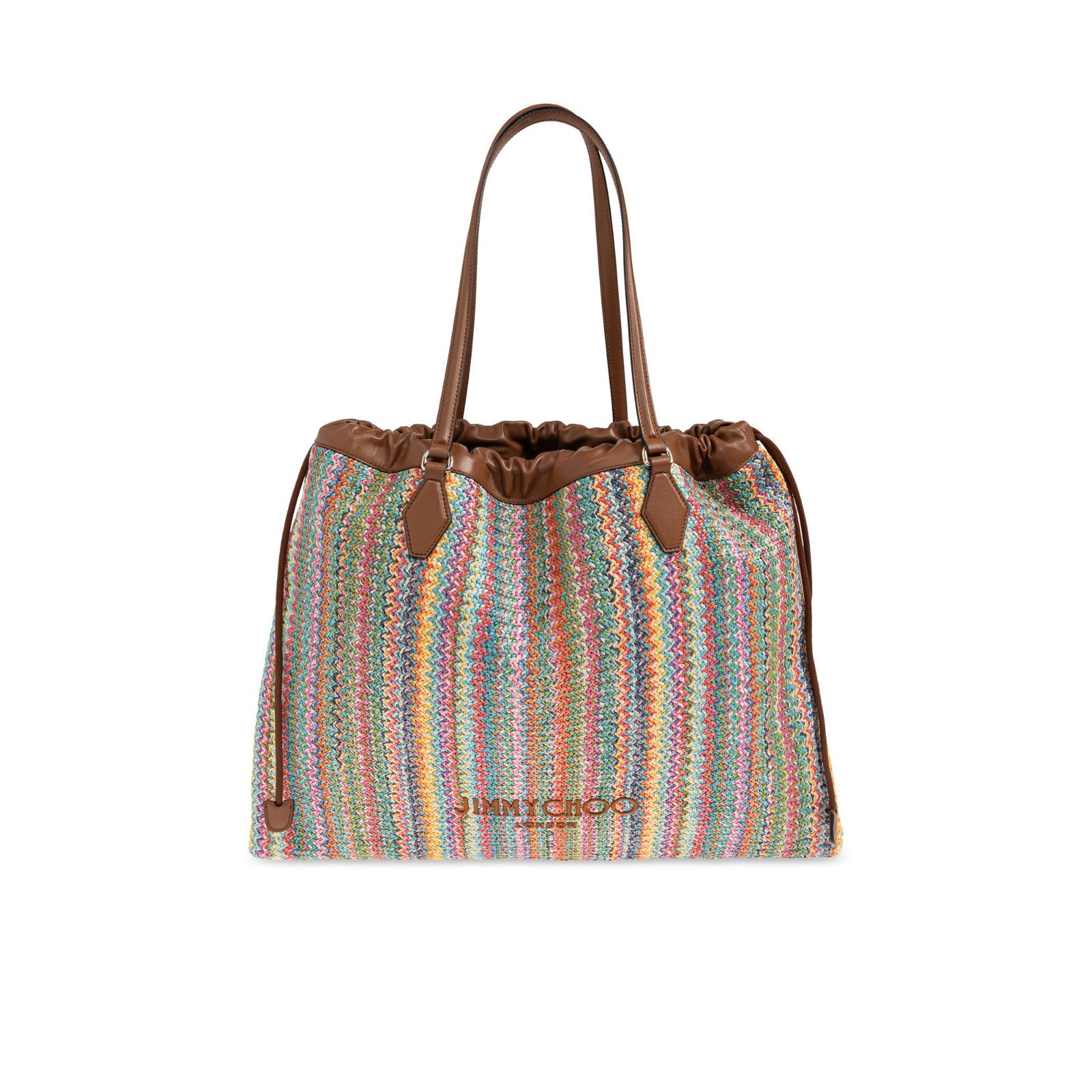 Jimmy Choo JIMMY CHOO Drawstring Large Tan Tote Bag New Size ONE SIZE - 1 Thumbnail