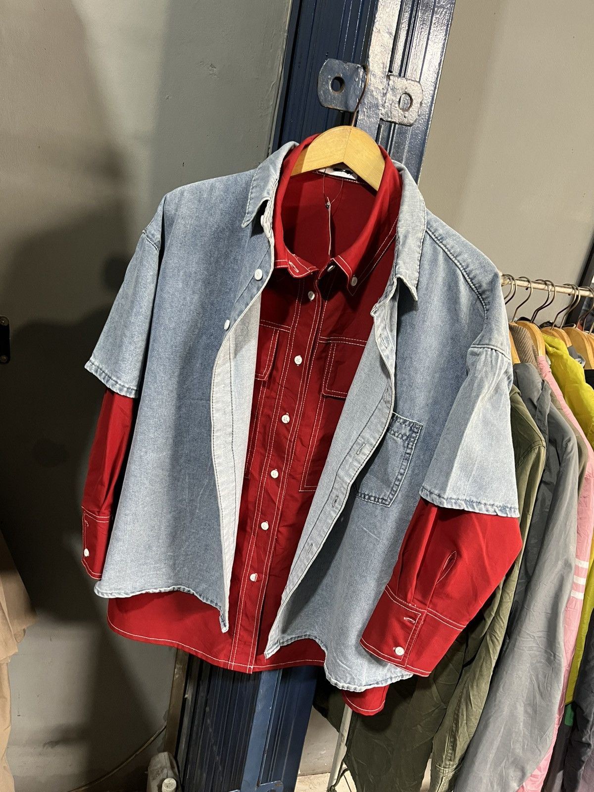 If Six Was Nine Trilion double pocket hybrid style button ups shirt Size US L / EU 52-54 / 3 - 2 Thumbnail