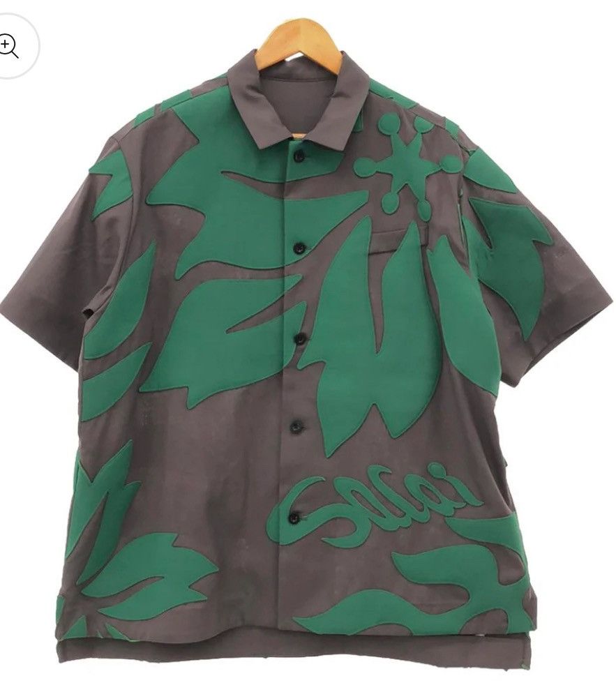 Sacai Sacai Floral Embroidered Patch Shirt Size US L / EU 52-54 / 3 - 1 Thumbnail