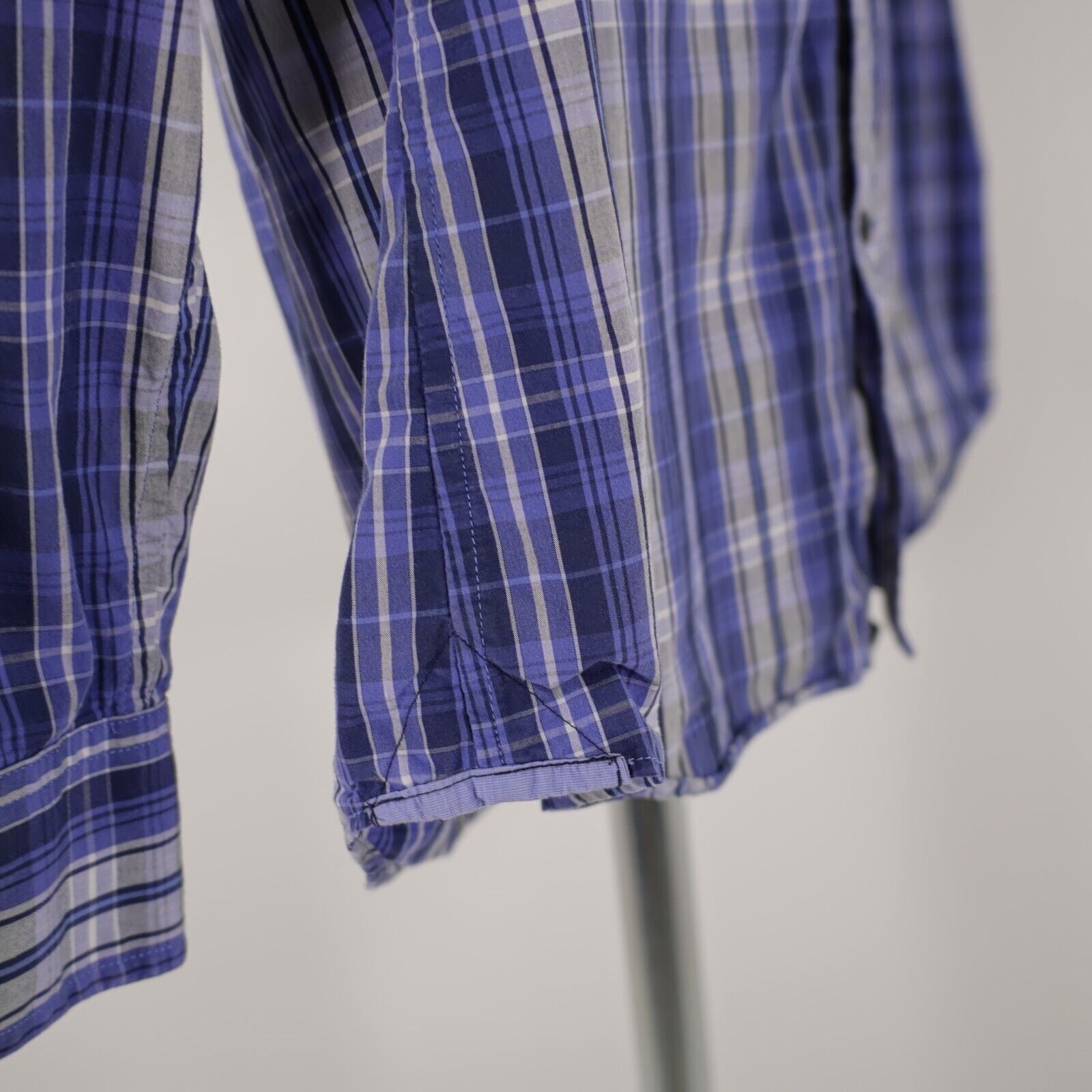 Banana Republic Banana Republic Blue Plaid Pocket Collared Button Down Large Size US L / EU 52-54 / 3 - 9 Thumbnail