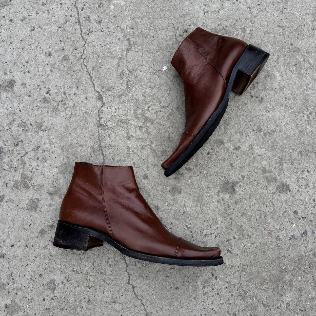 RoccoP Luxury Man’s Rocco P Leather Shoes Size 42 Old Money 00s USA Size US 8.5 / EU 41-42 - 10 Thumbnail