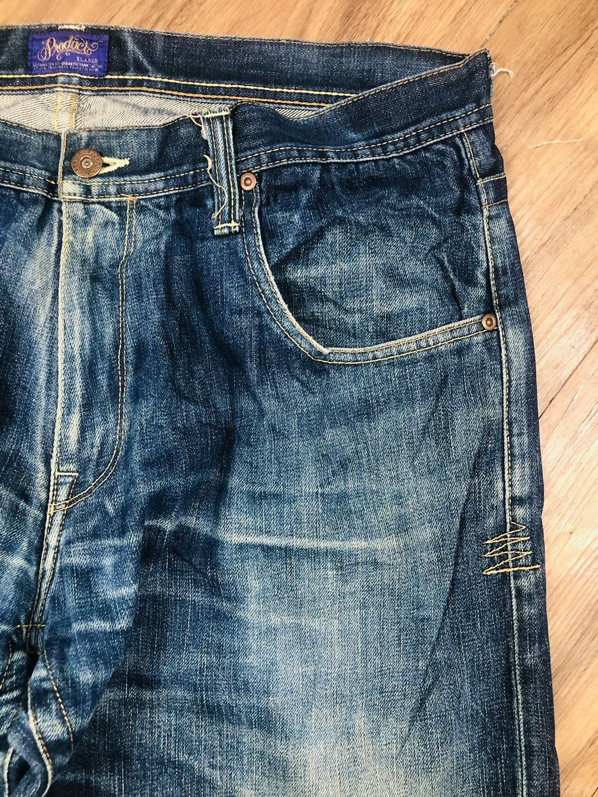 If Six Was Nine Authentic Fine Denim Distress Jeans (37) Size US 36 / EU 52 - 6 Thumbnail