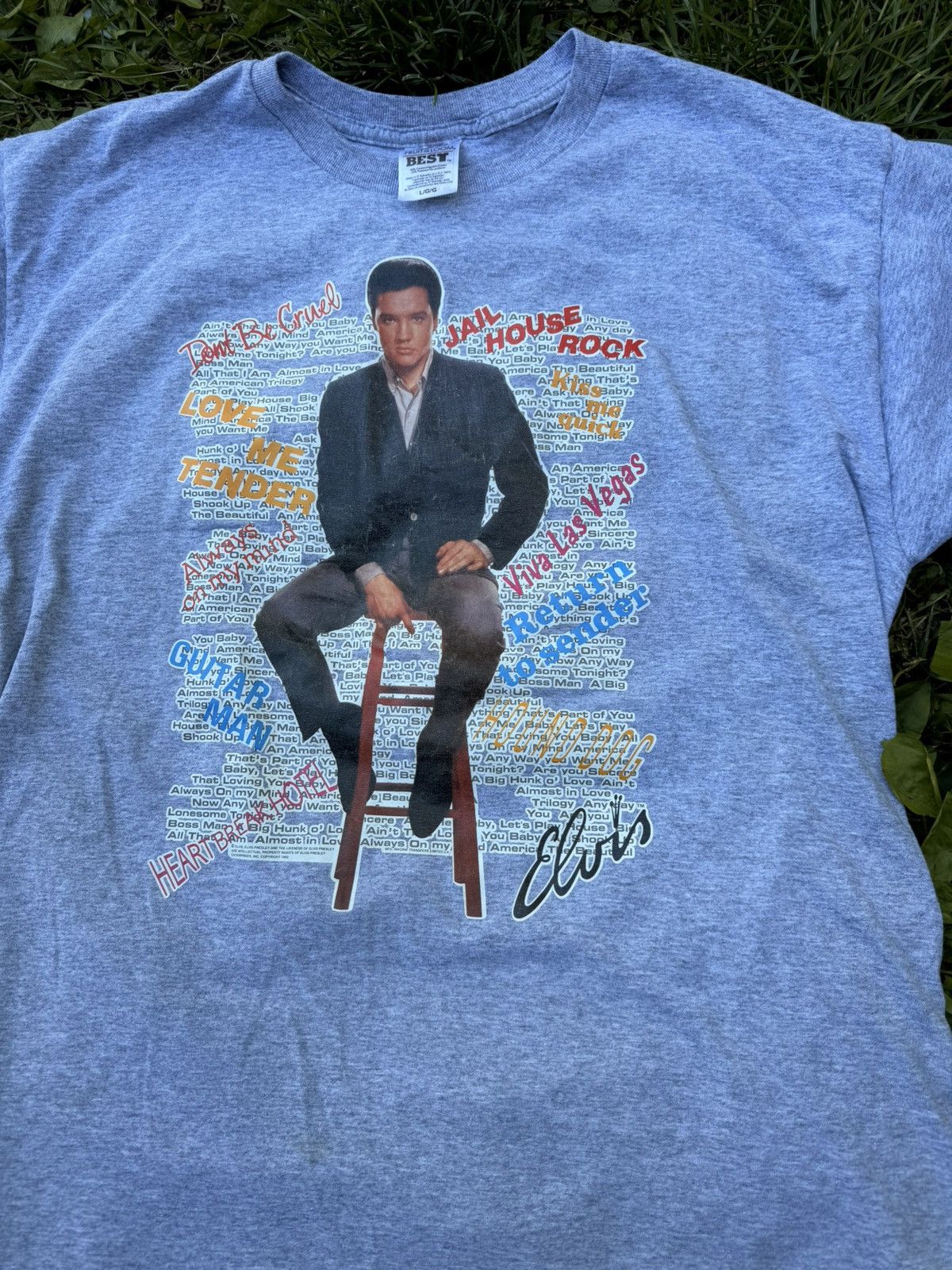 Band Tees VTG 1992 Elvis tee Size Large Size US L / EU 52-54 / 3 - 2 Thumbnail