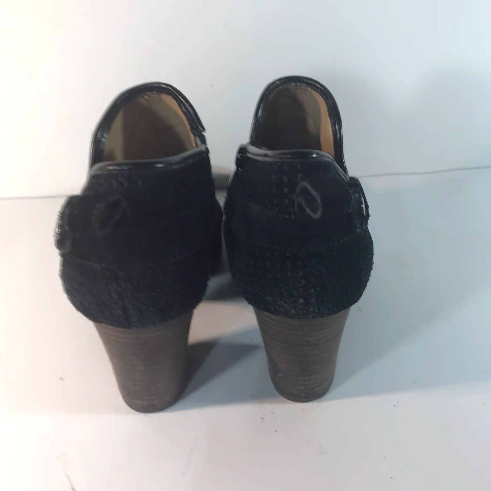 Franco Sarto VINTAGE Franco Sarto Dale 2 Black Suede Ankle Booties Womens Size 8.5M 3in Block Heel Size US 9 / IT 39 - 2 Thumbnail