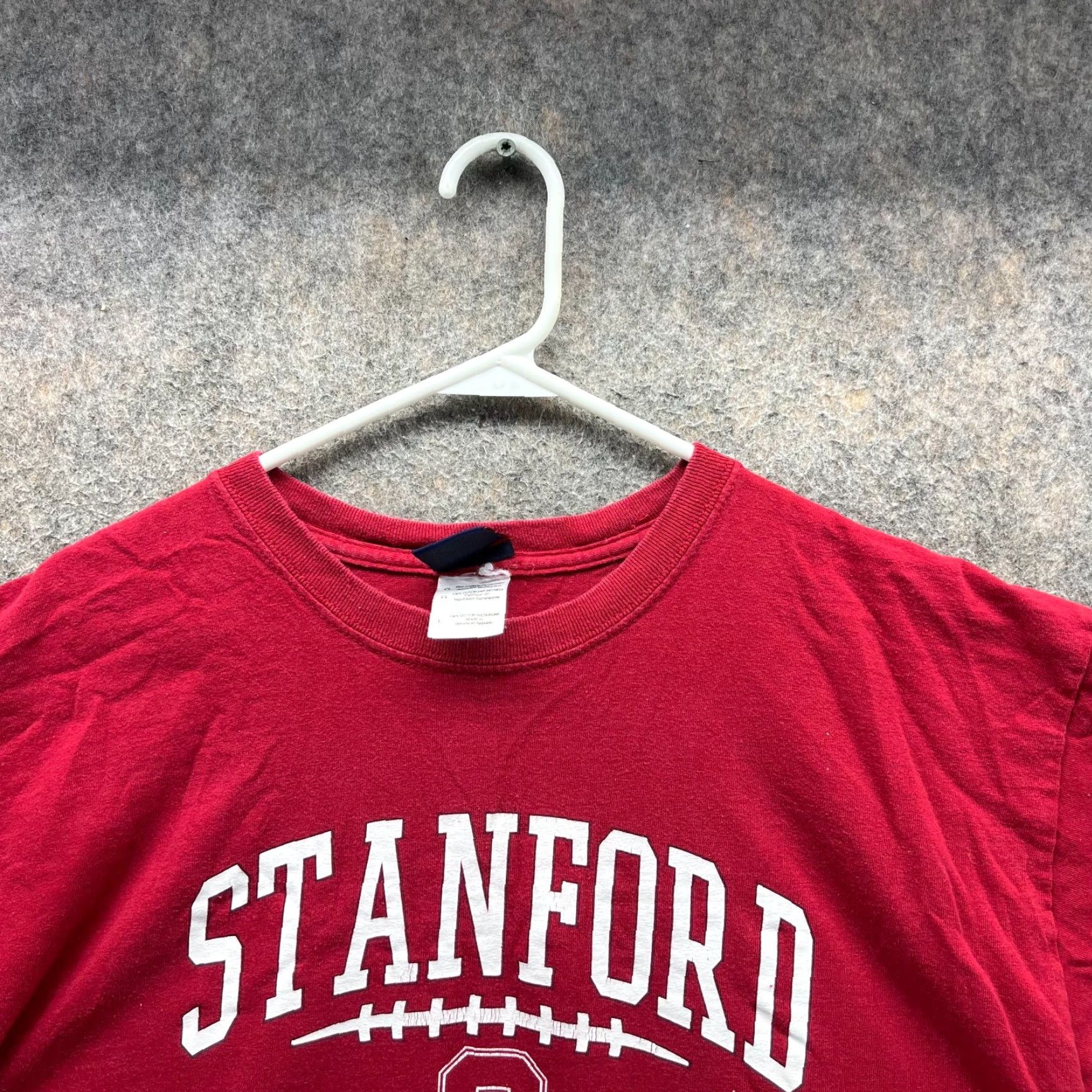 Vintage VINTAGE Orange Bowl 2011 Shirt Stanford Mens Large Step Ahead T-Shirt Crew Neck Cotton Logo Red/White All Seasons Size US L / EU 52-54 / 3 - 7 Thumbnail