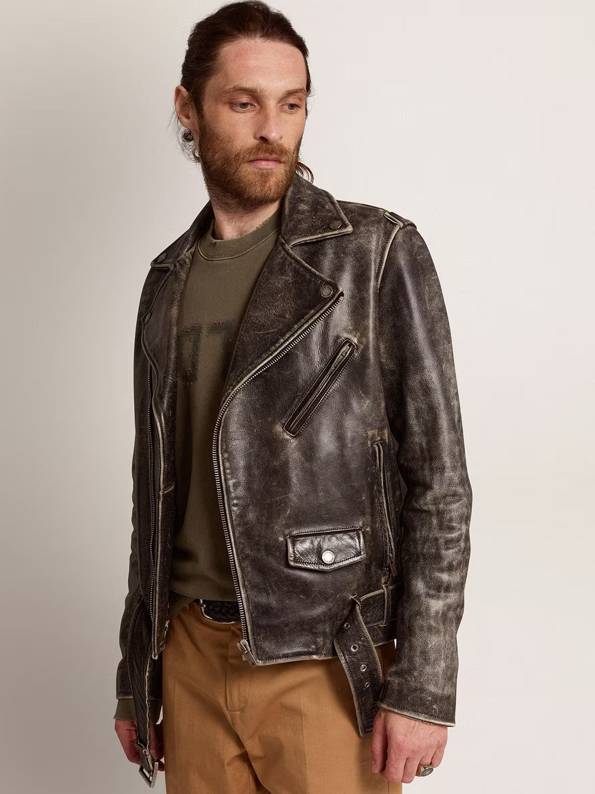 Golden Goose Golden Goose Biker Jacket Size US XL / EU 56 / 4 - 2 Thumbnail