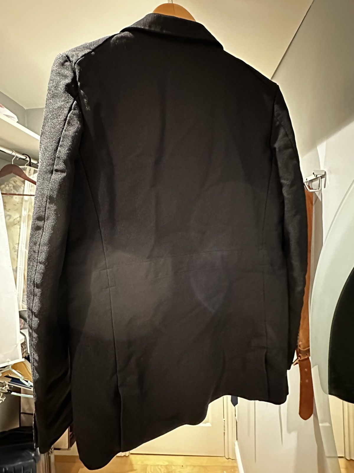 Comme des Garcons Homme Deux Comme des Garçons Homme Deux AD2021 Waist Stripe Blazer Size 36S - 2 Thumbnail