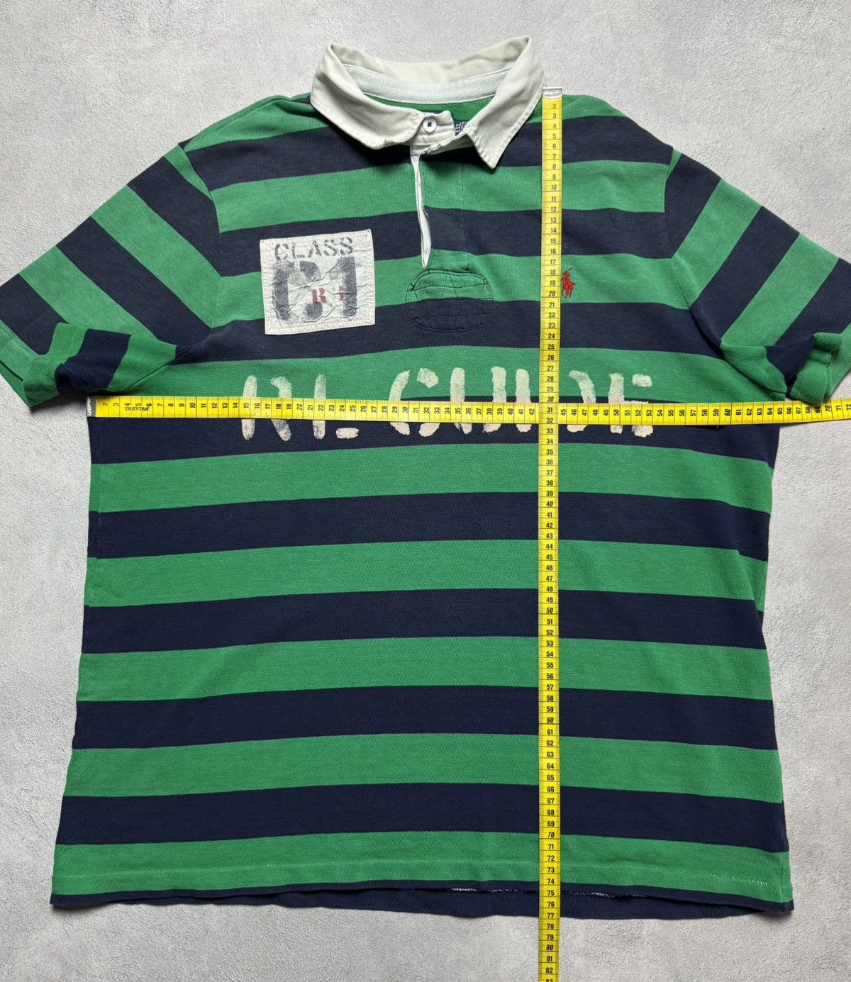 Polo Ralph Lauren Polo Ralph Lauren Class RL Claude Striped Rugby Polo Shirt Size US XXL / EU 58 / 5 - 17 Thumbnail