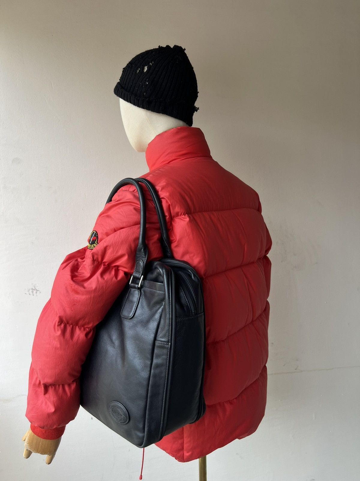 Vintage Porter Homme Yoshida Patina Black Leather Bag