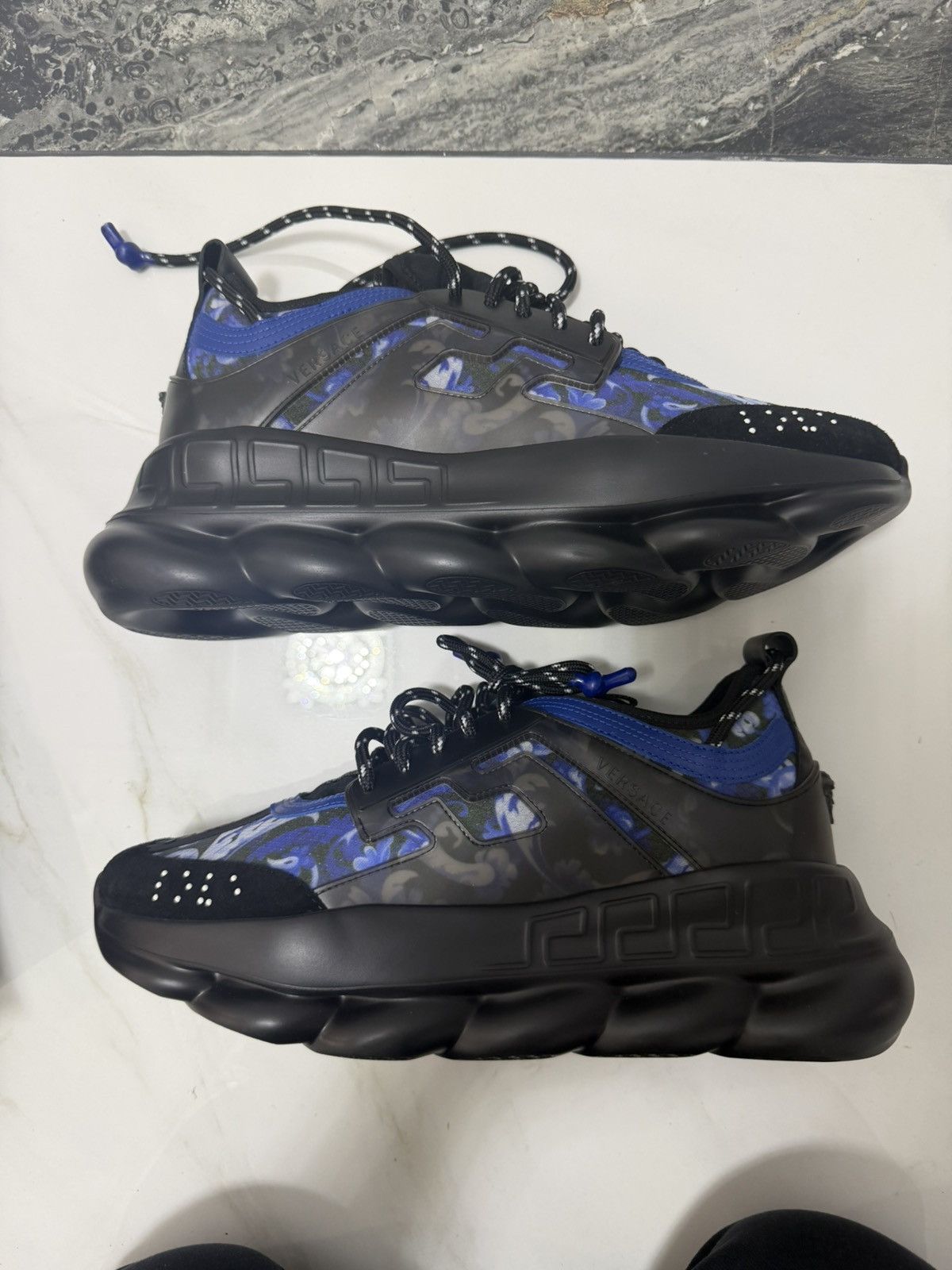 Versace Versace Chain Reaction Blue Barq Sneakers Size 45 Brand New Size US 12 / EU 45 - 2 Thumbnail