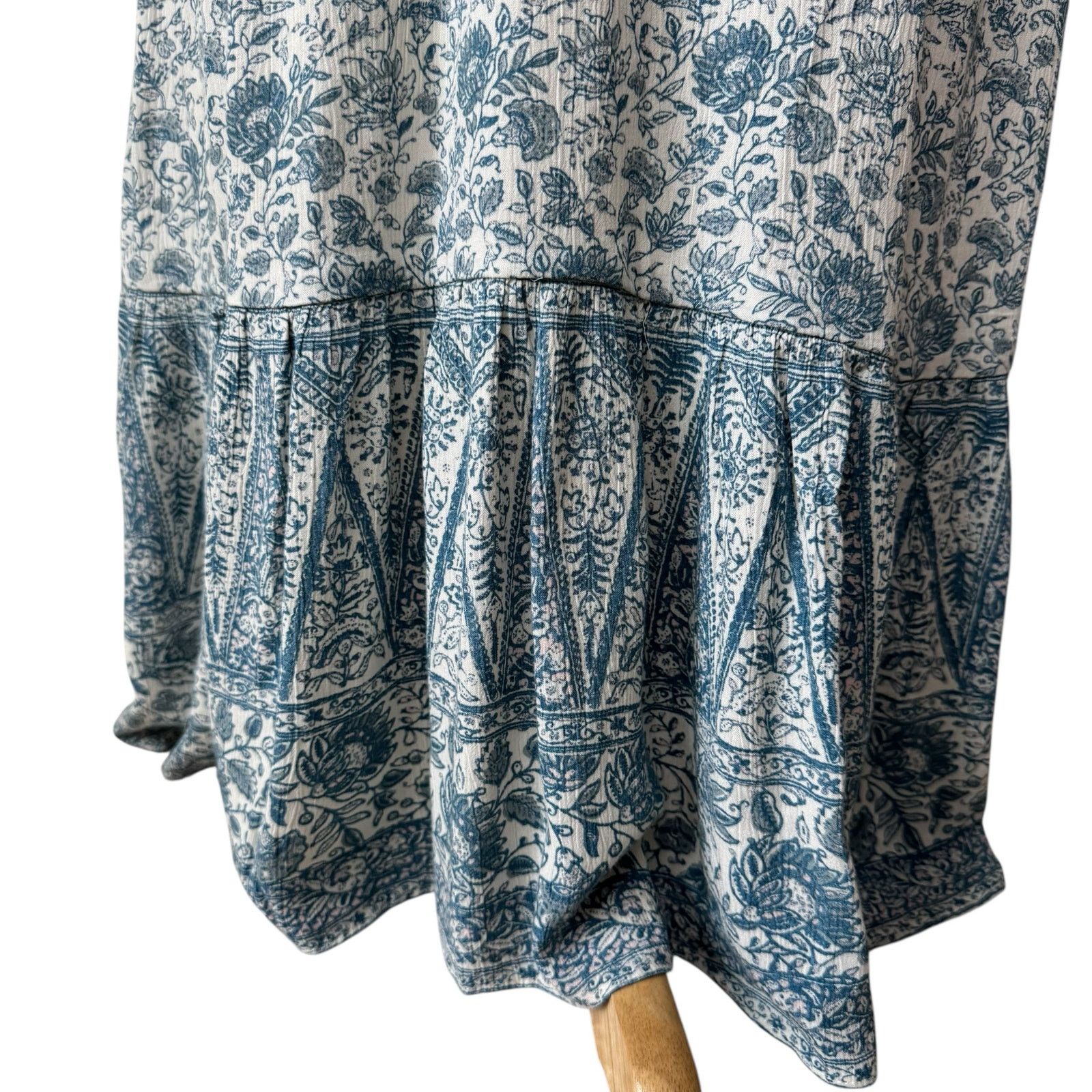 Faherty FAHERTY Eden Dress In Blue Water Floral Medium NWT Size M / US 6-8 / IT 42-44 - 6 Thumbnail