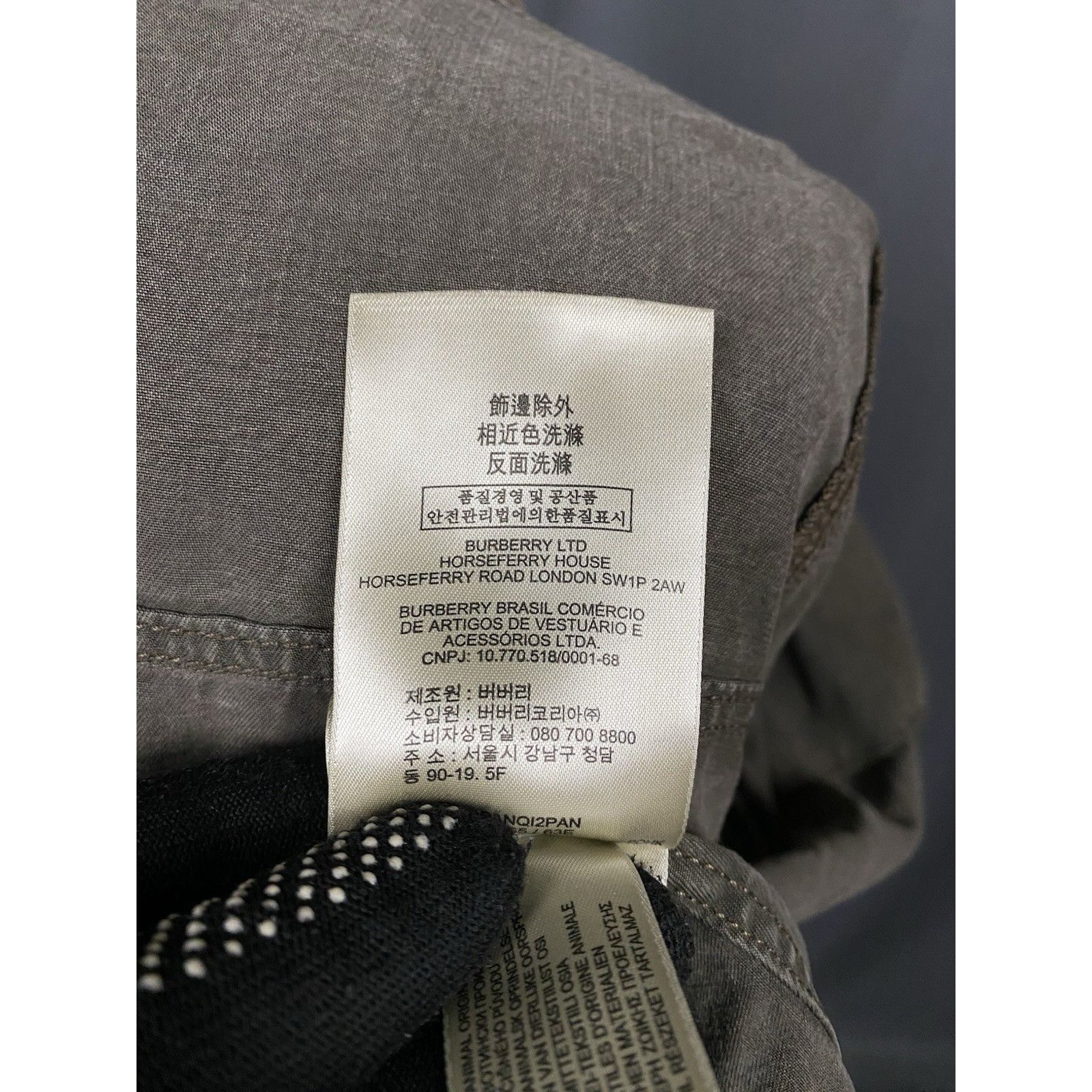 Burberry Burberry Distressed Women's Khaki Green Gray Longsleeve Snap Size L / US 10 / IT 46 - 16 Thumbnail